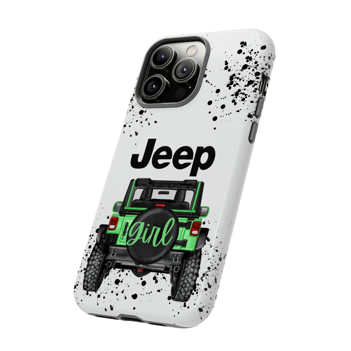 Off Road Girl Light Green Protective Case for Iphone, Google and Samsung Phones