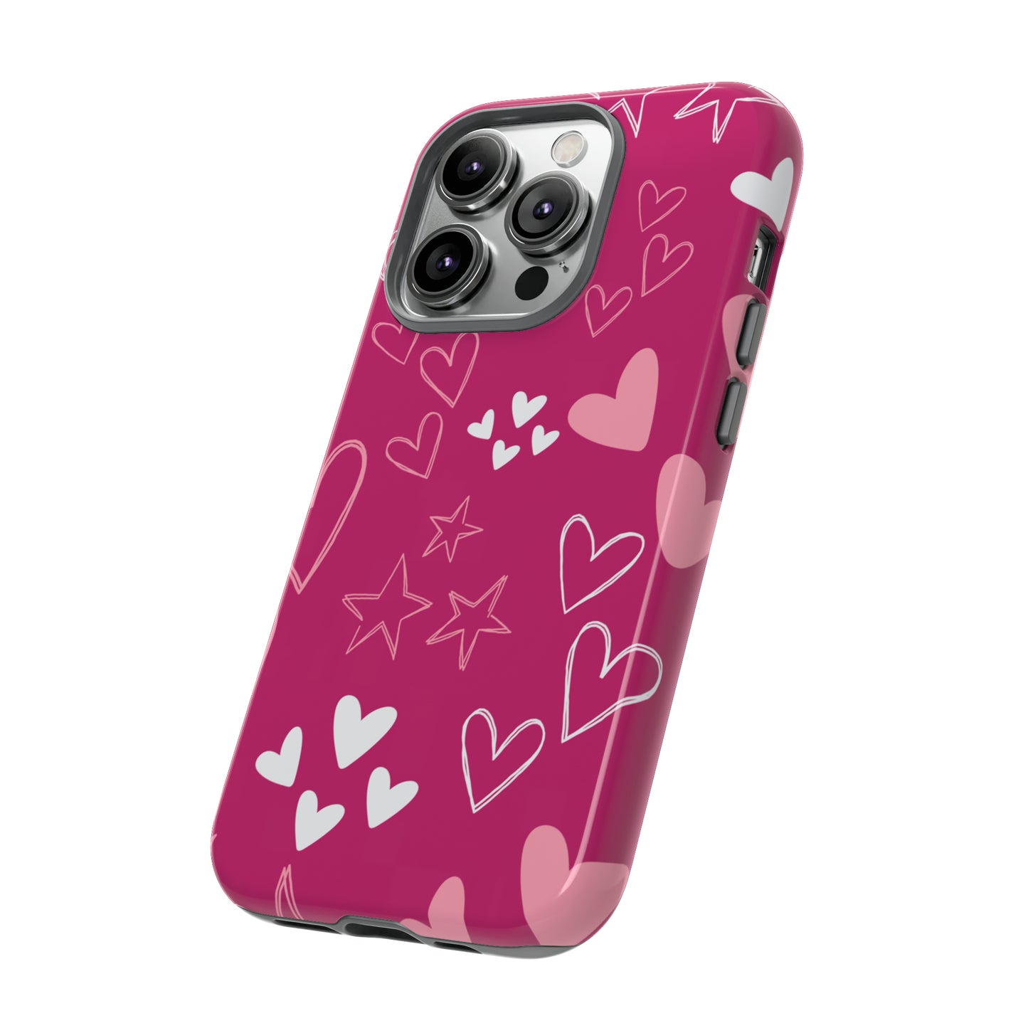 Heart and Stars Protective Case for Google, IPhone and Samsung phones