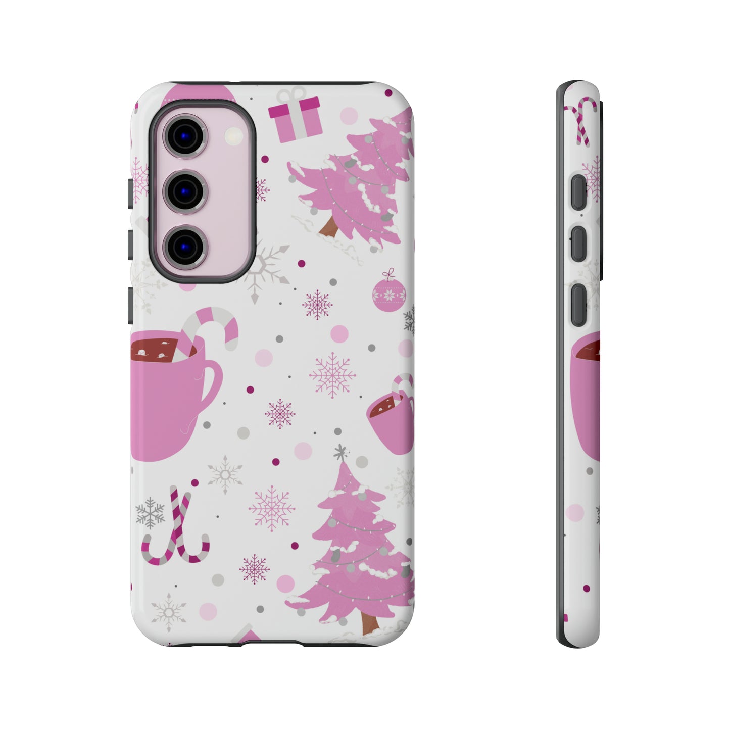 Pink Christmas Protective Case for Iphone, Samsung and