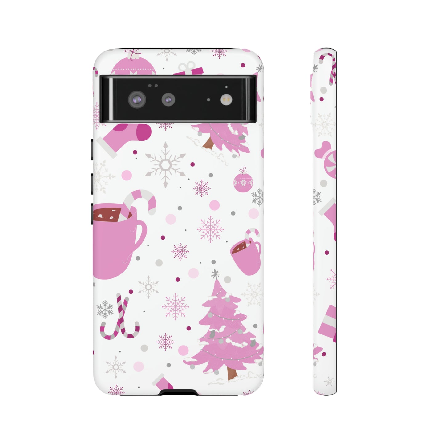 Pink Christmas Protective Case for Iphone, Samsung and