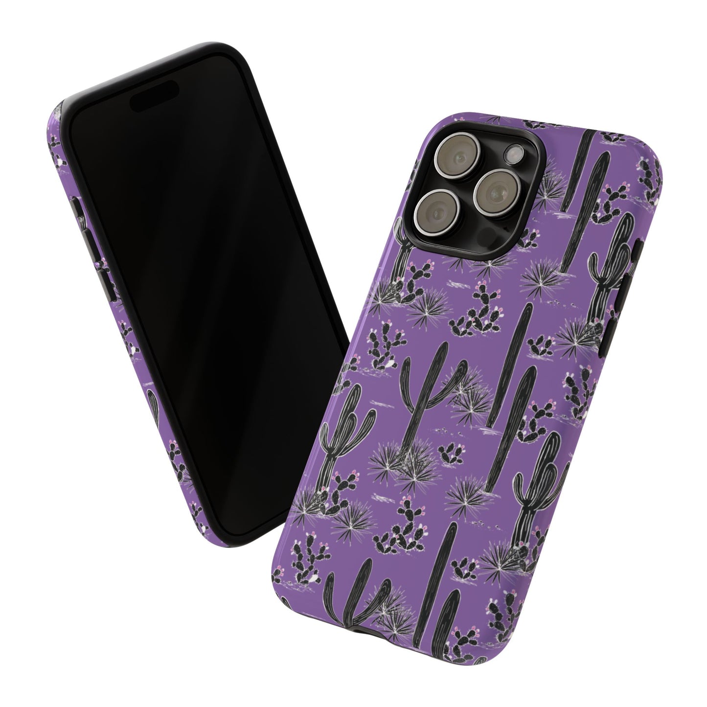 Purple Cactus Love Phone Case