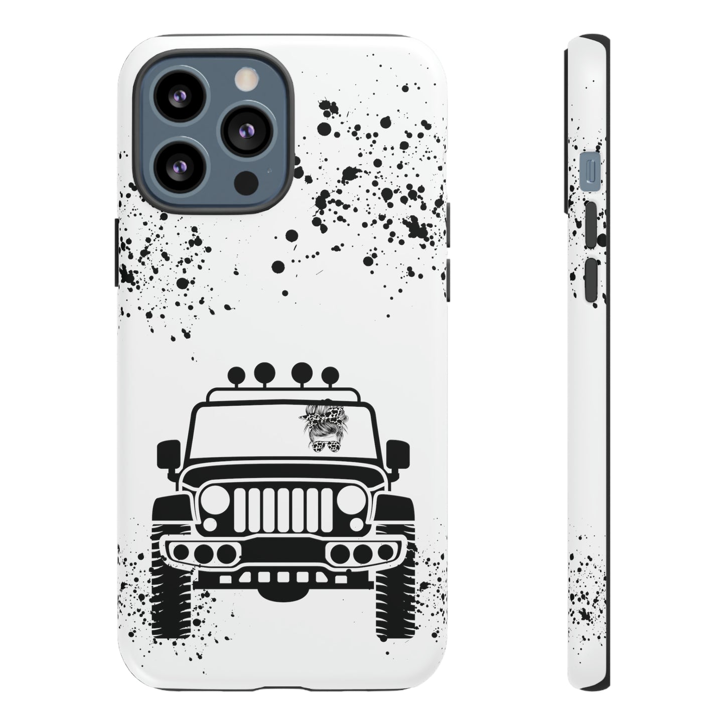 Off Road Girl Cow Print Shades Protective Phone Case for Iphone, Samsung and Google Phones