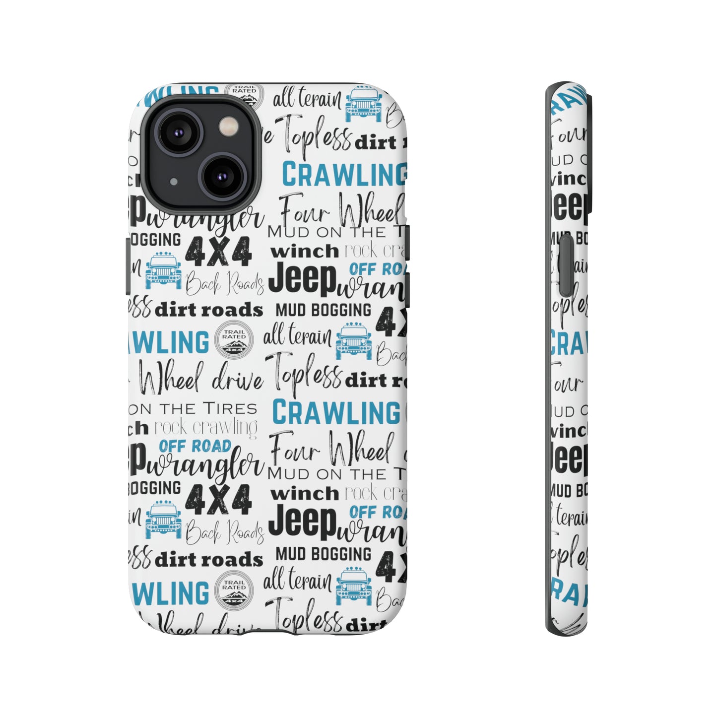 Off Road Subway Art Turquoise Protective Phone Case for Iphone, Samsung and Google Phones