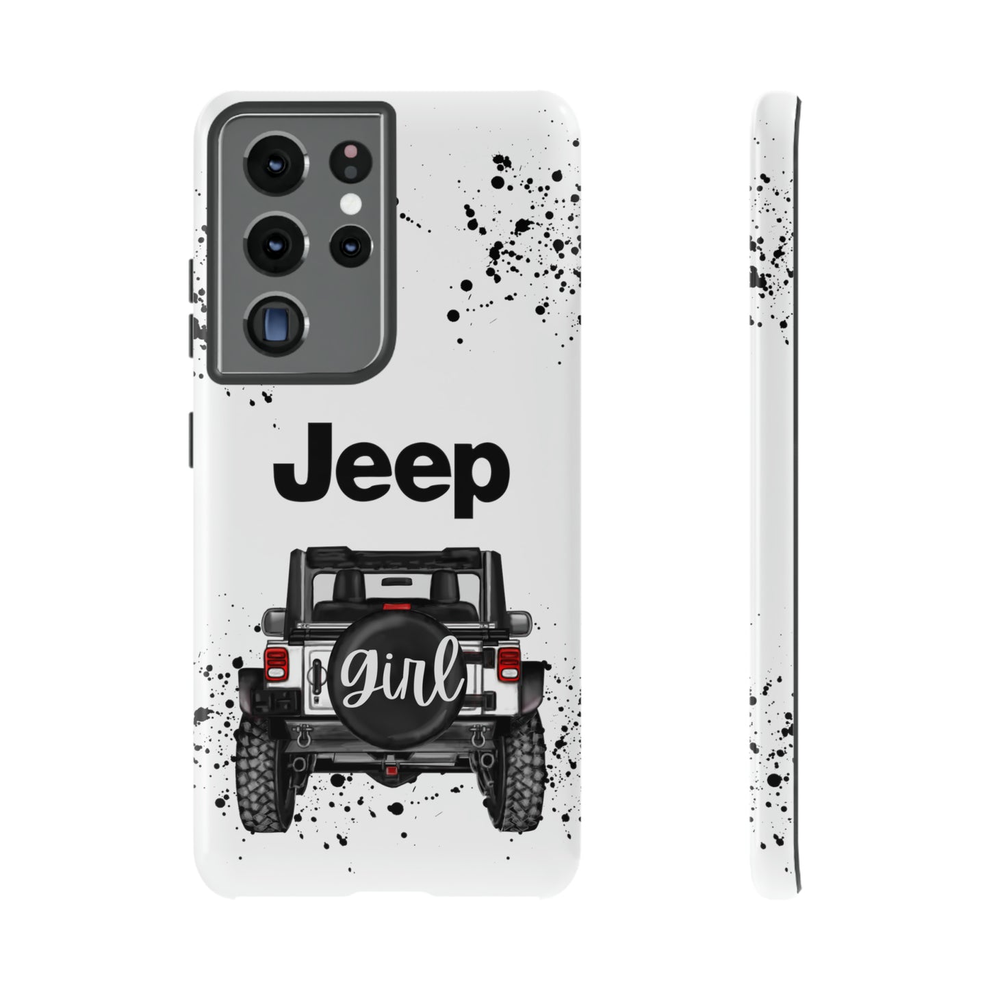 Off Road Girl White Protective Case for Iphone, Google and Samsung Phones