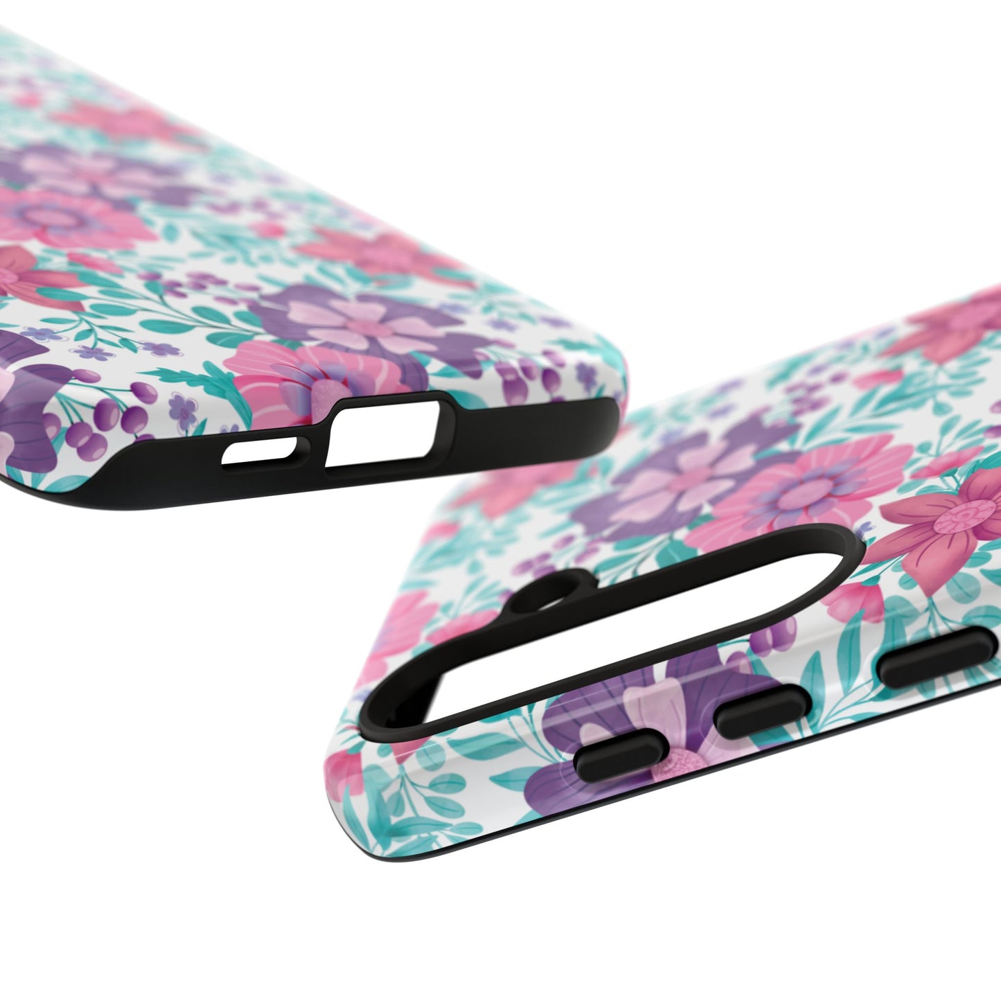 Pastel Flowers Protective Phone Case