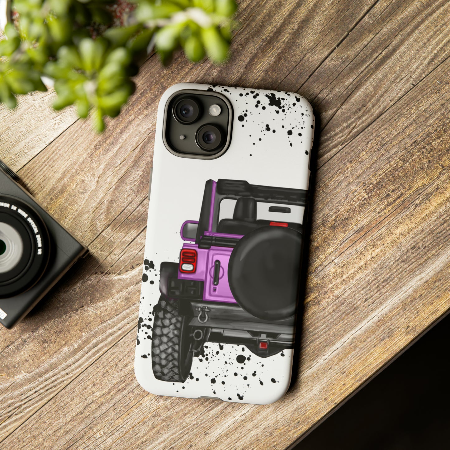 Off Road Life Charcoal Pink/Light Purple Protective Case for Iphone, Google and Samsung