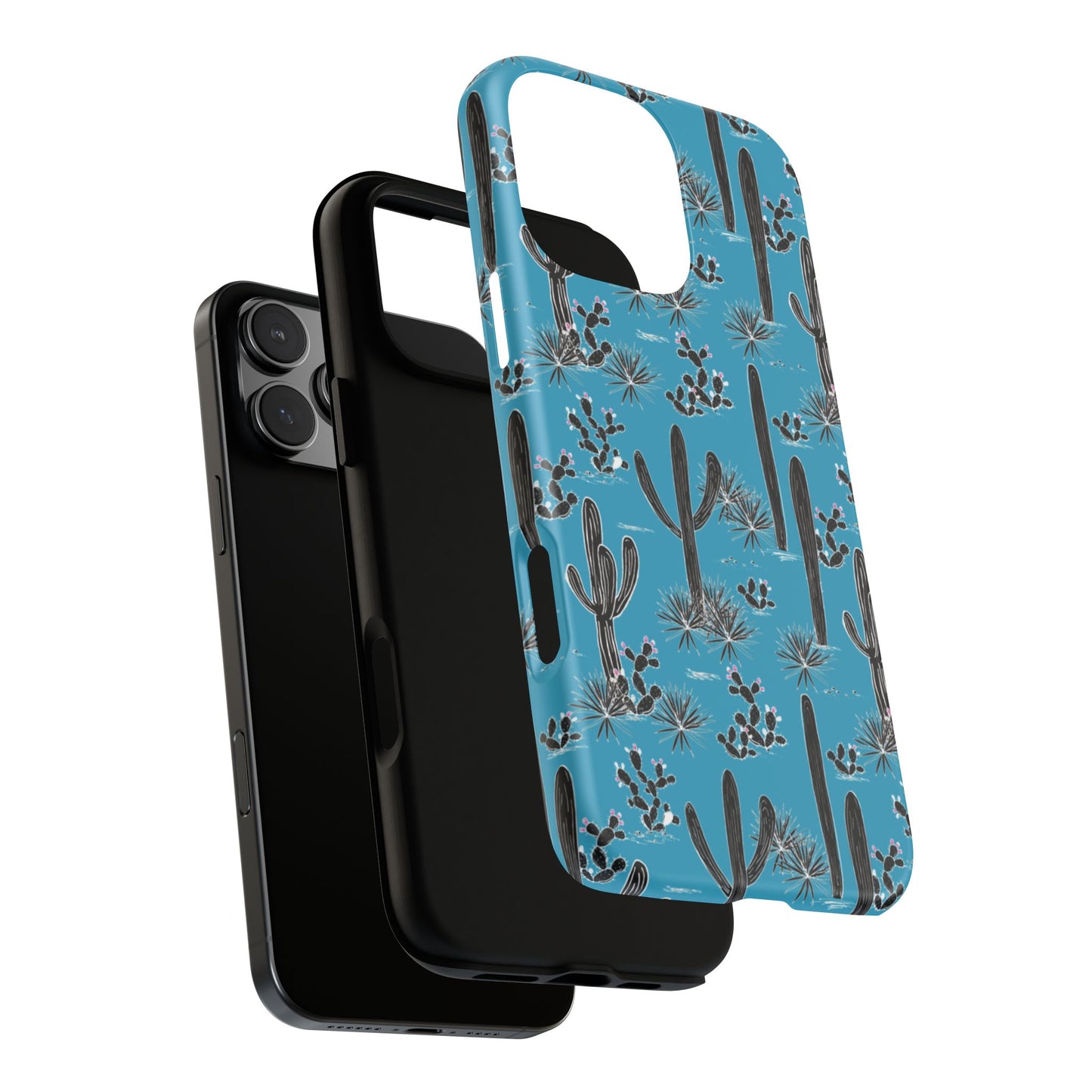 Turquoise Cactus Love Phone Case