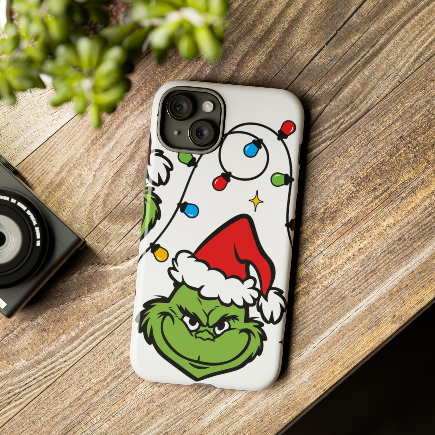 Grinchmas Lights Protective Case for IPhone, Samsung and Google Phones