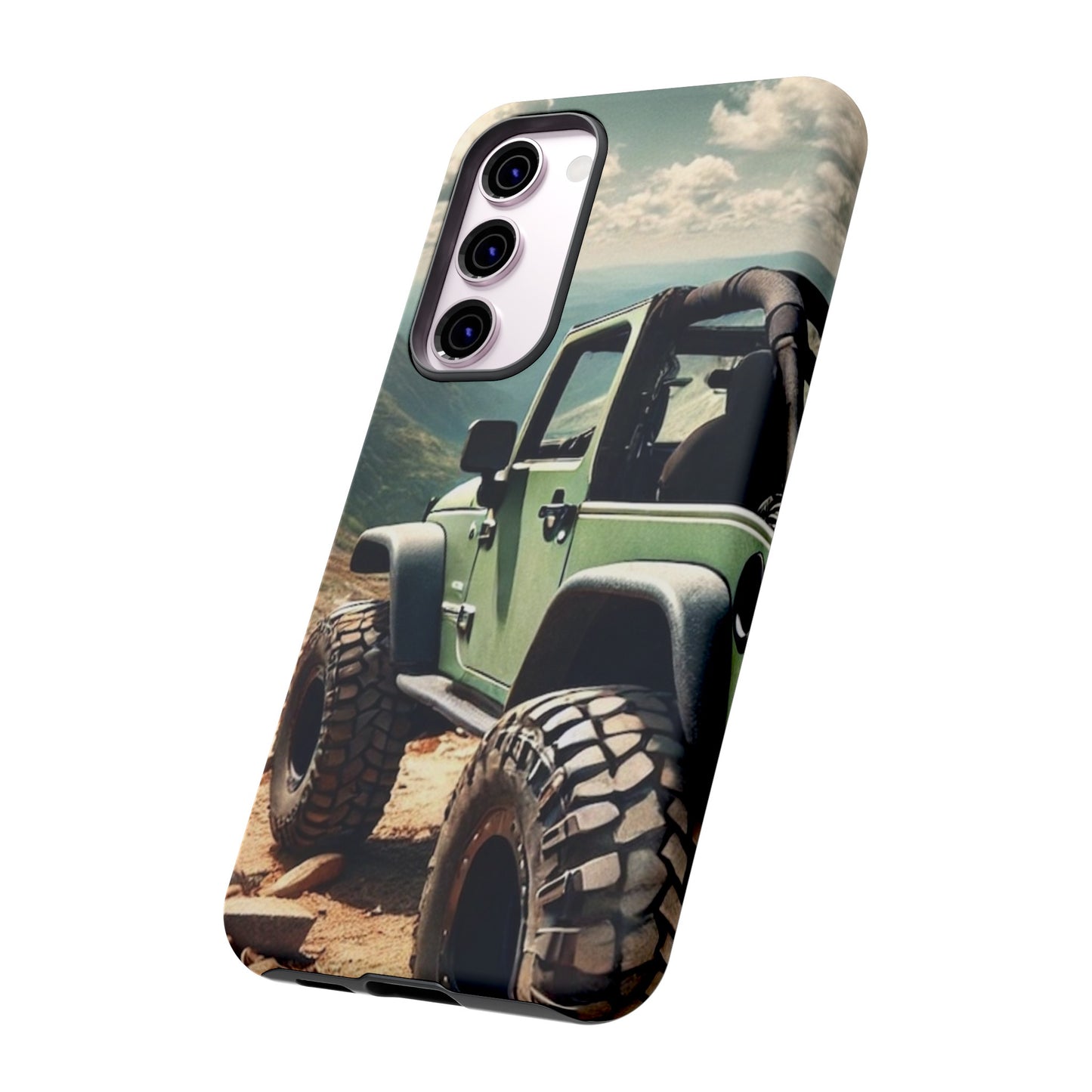 Green Jeep Protective Phone Case