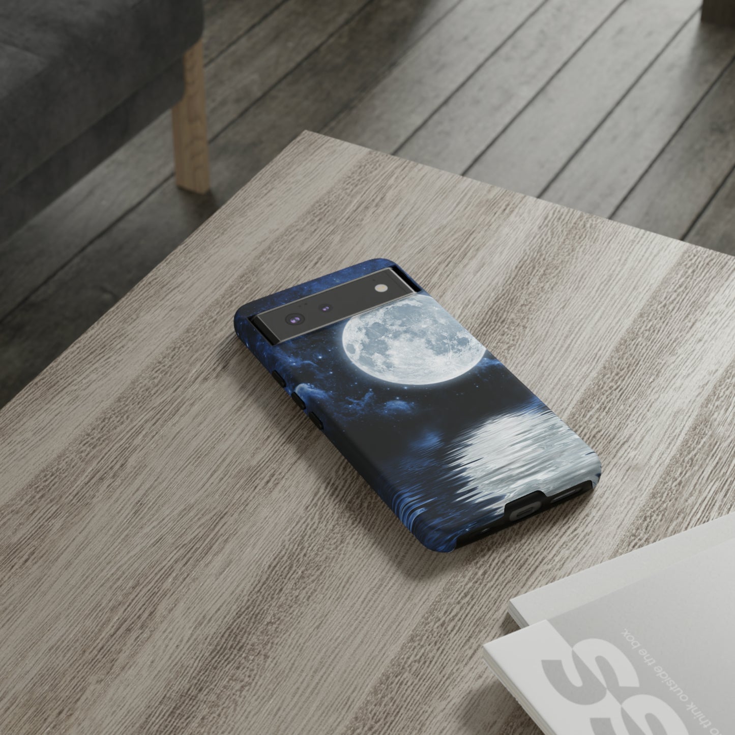 Moon Reflection Protective Phone Case for IPhone, Google and Samsung Phones