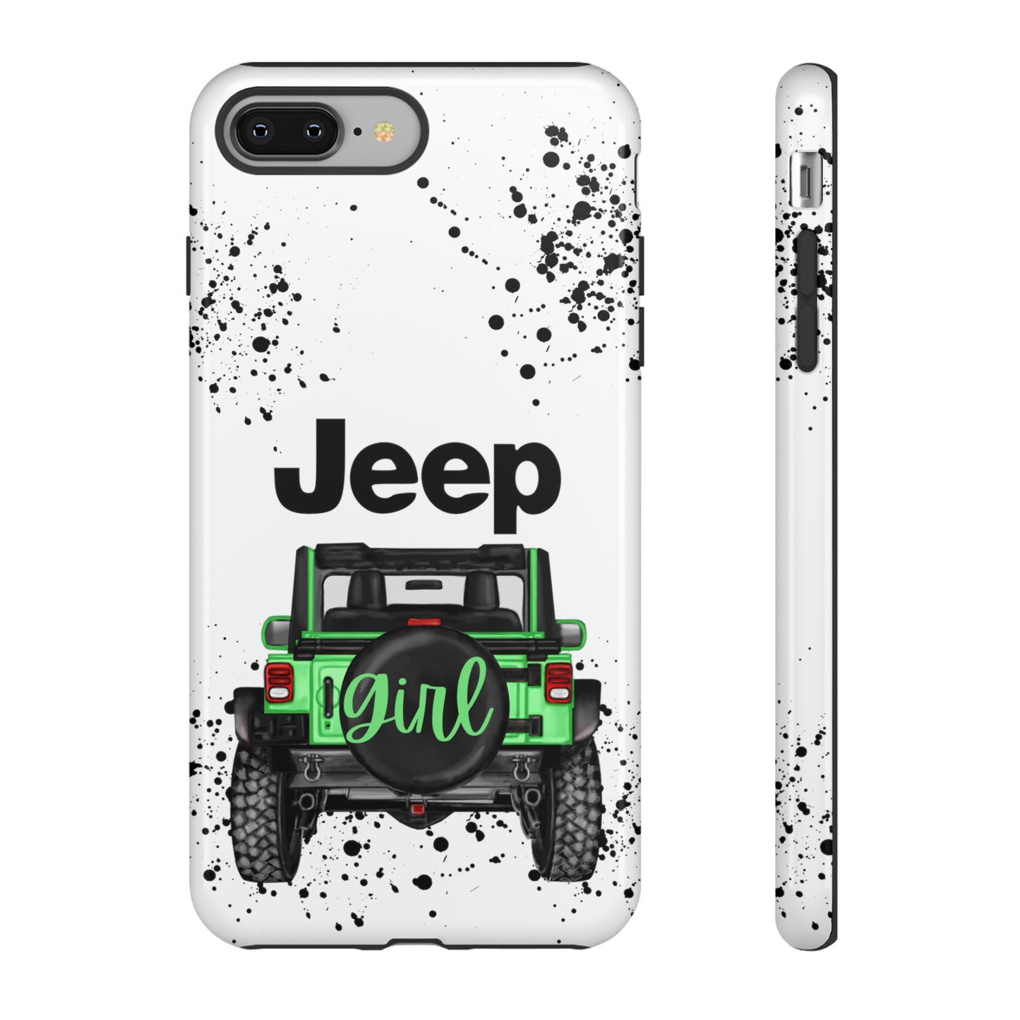 Off Road Girl Light Green Protective Case for Iphone, Google and Samsung Phones