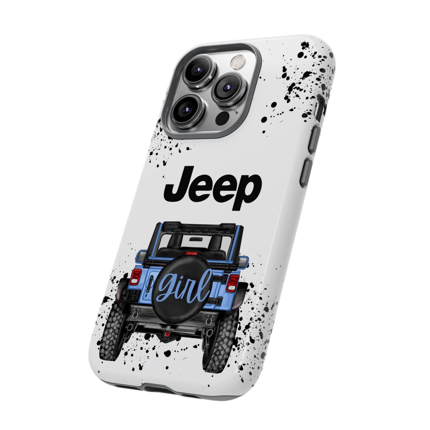 Off Road Girl Light Blue Protective Case for Iphone, Google and Samsung Phones