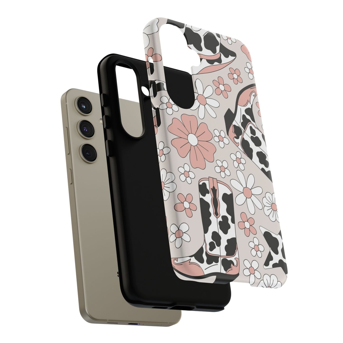 Western Flower Protective Phone Case for Google, Iphone and Samsung Phones