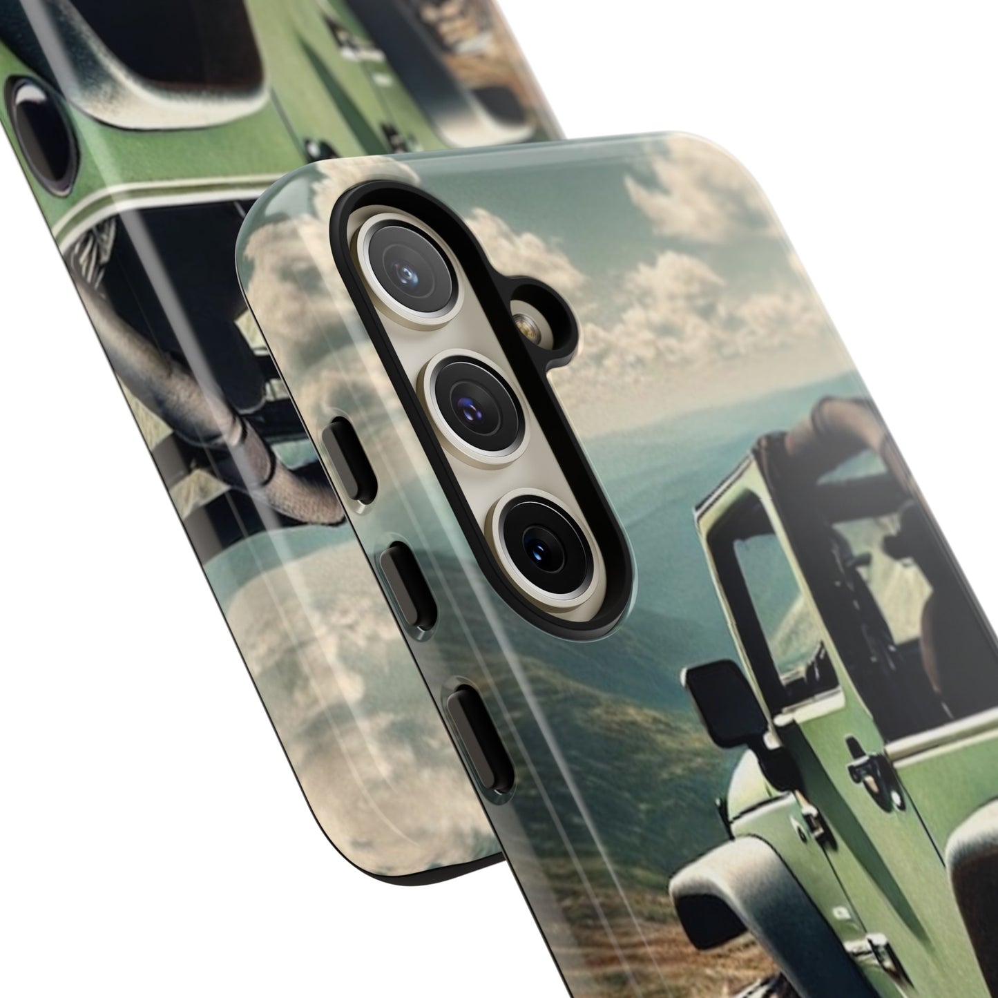 Green Jeep Protective Phone Case