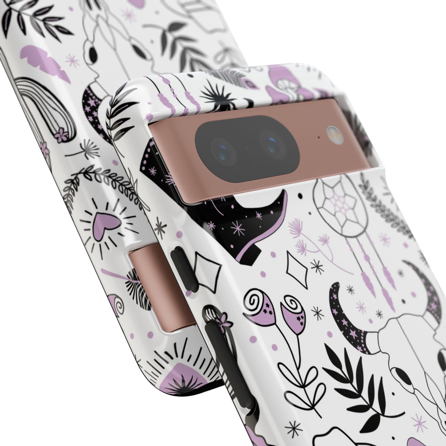 Purple and Black Western Protective Drop Proof Case Iphone, Samsung and Google phones
