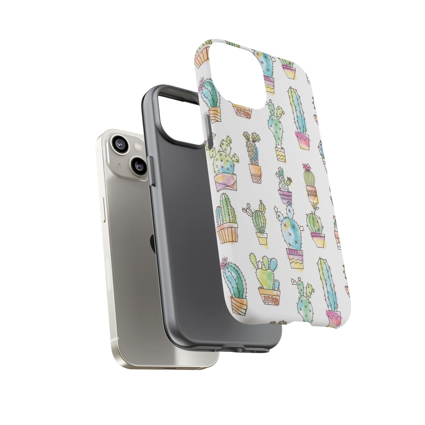 Pastel Cactus Love Phone Case
