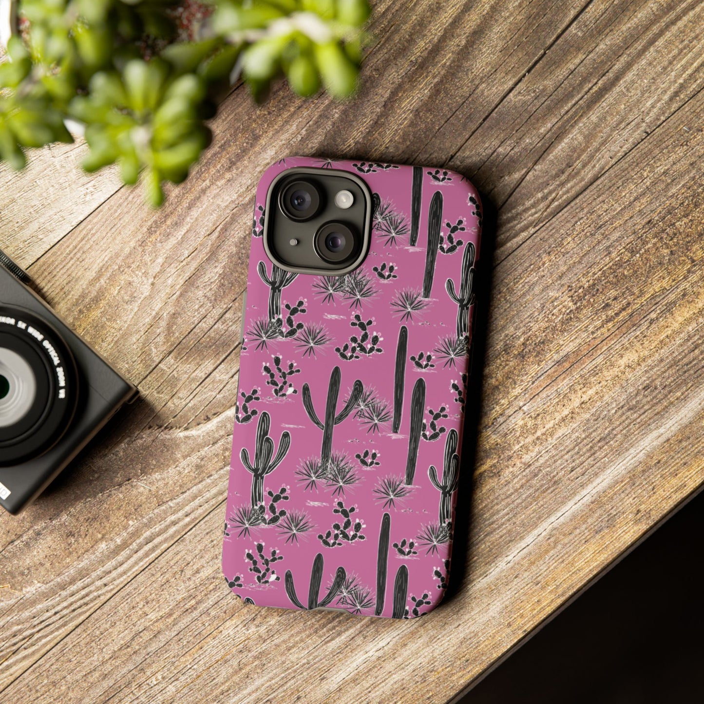 Pink Cactus Love Phone Case