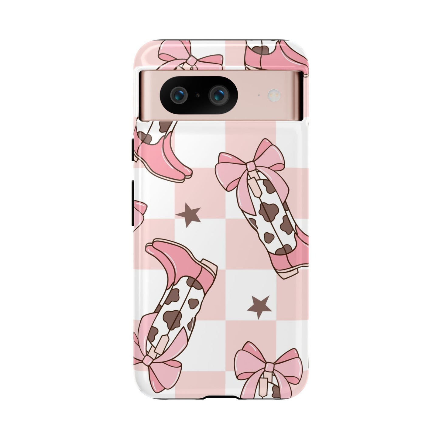Cowboy Boots and Bows Protective Phone Case