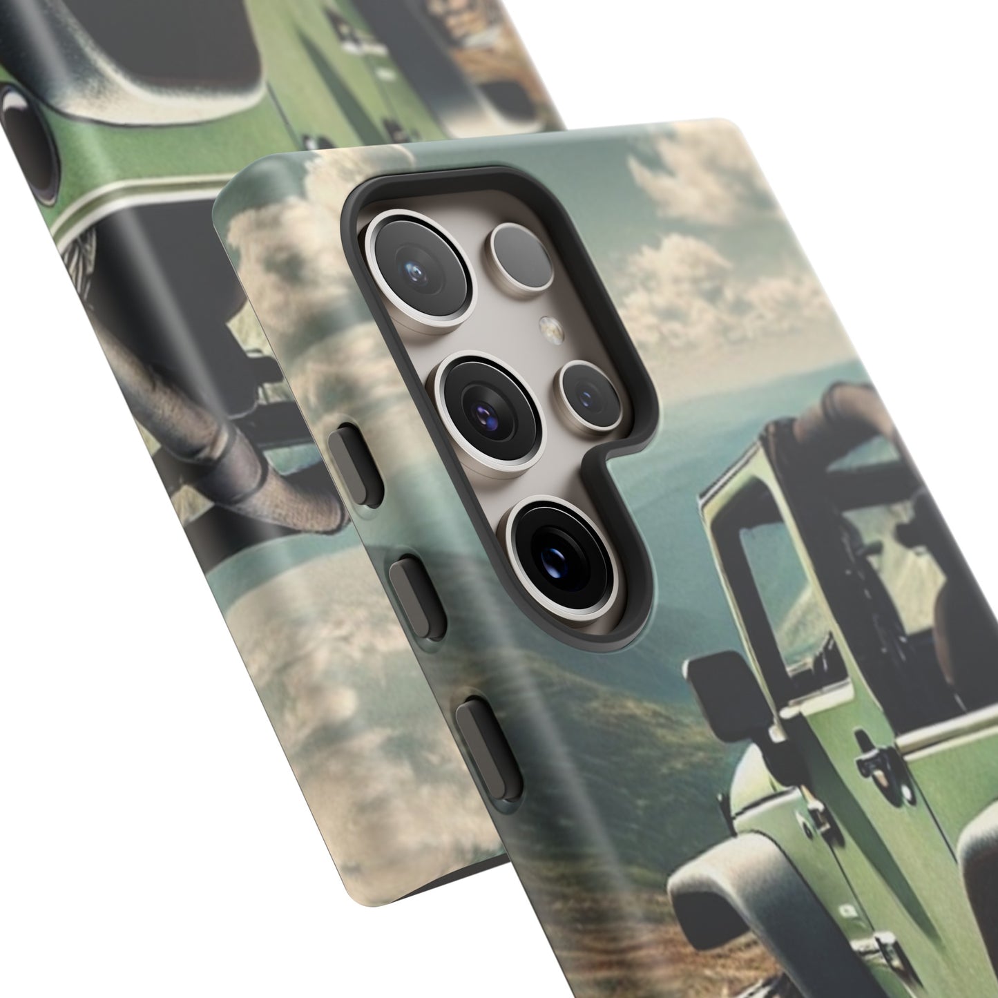 Green Jeep Protective Phone Case