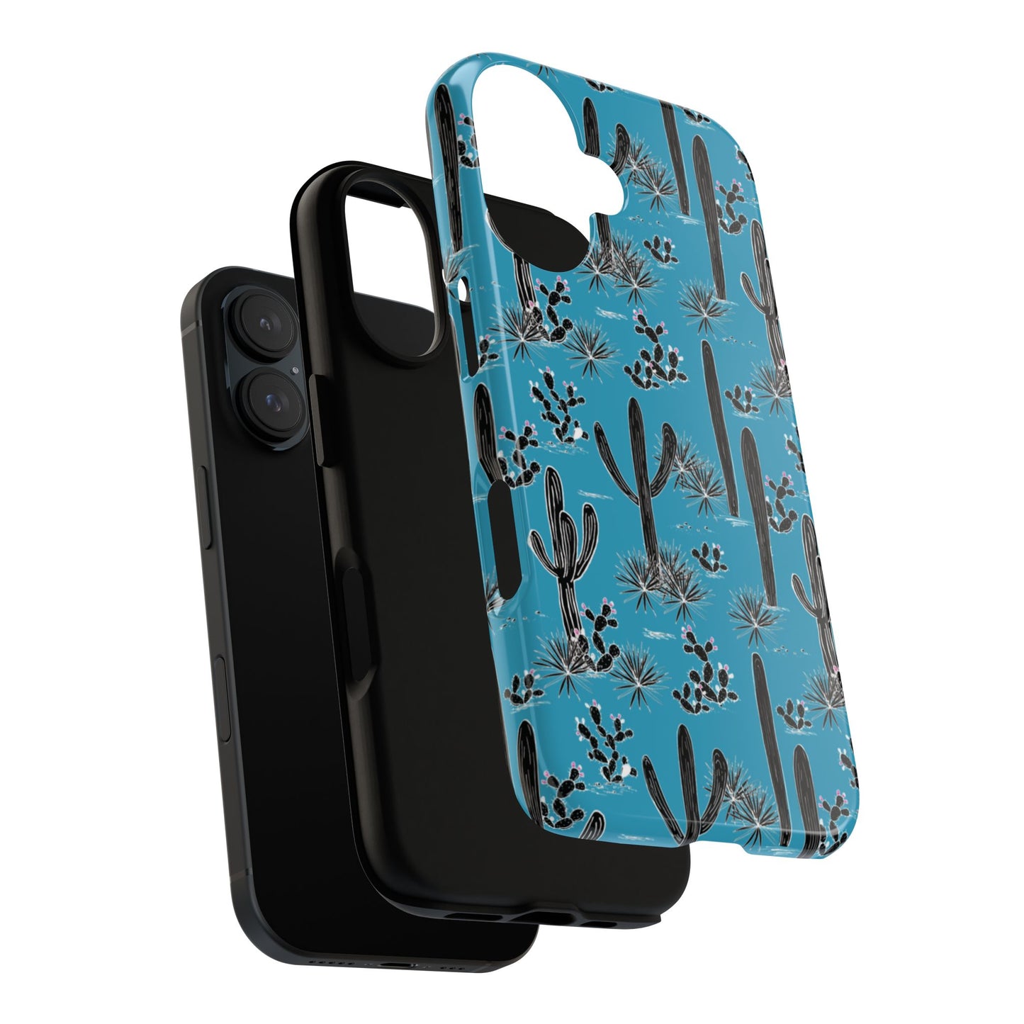 Turquoise Cactus Love Phone Case