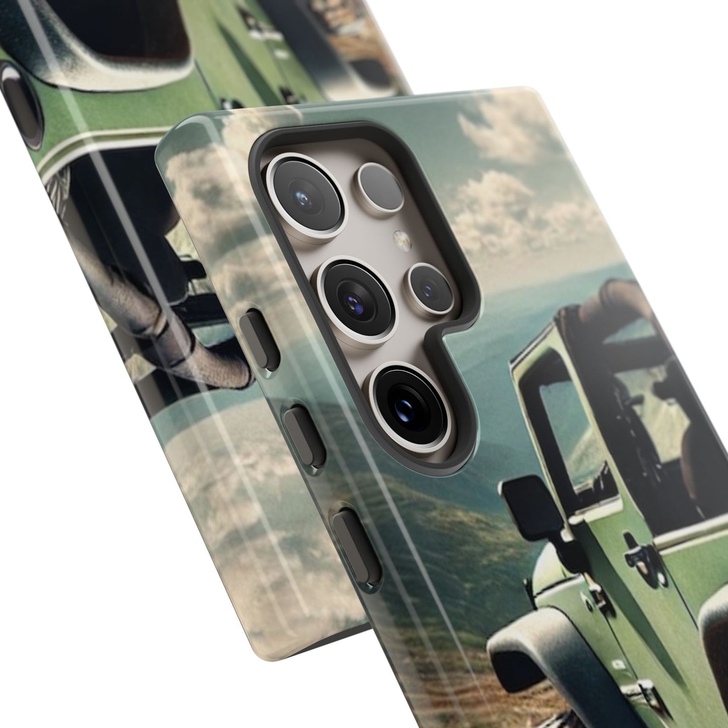 Green Off Road Protective Phone Case