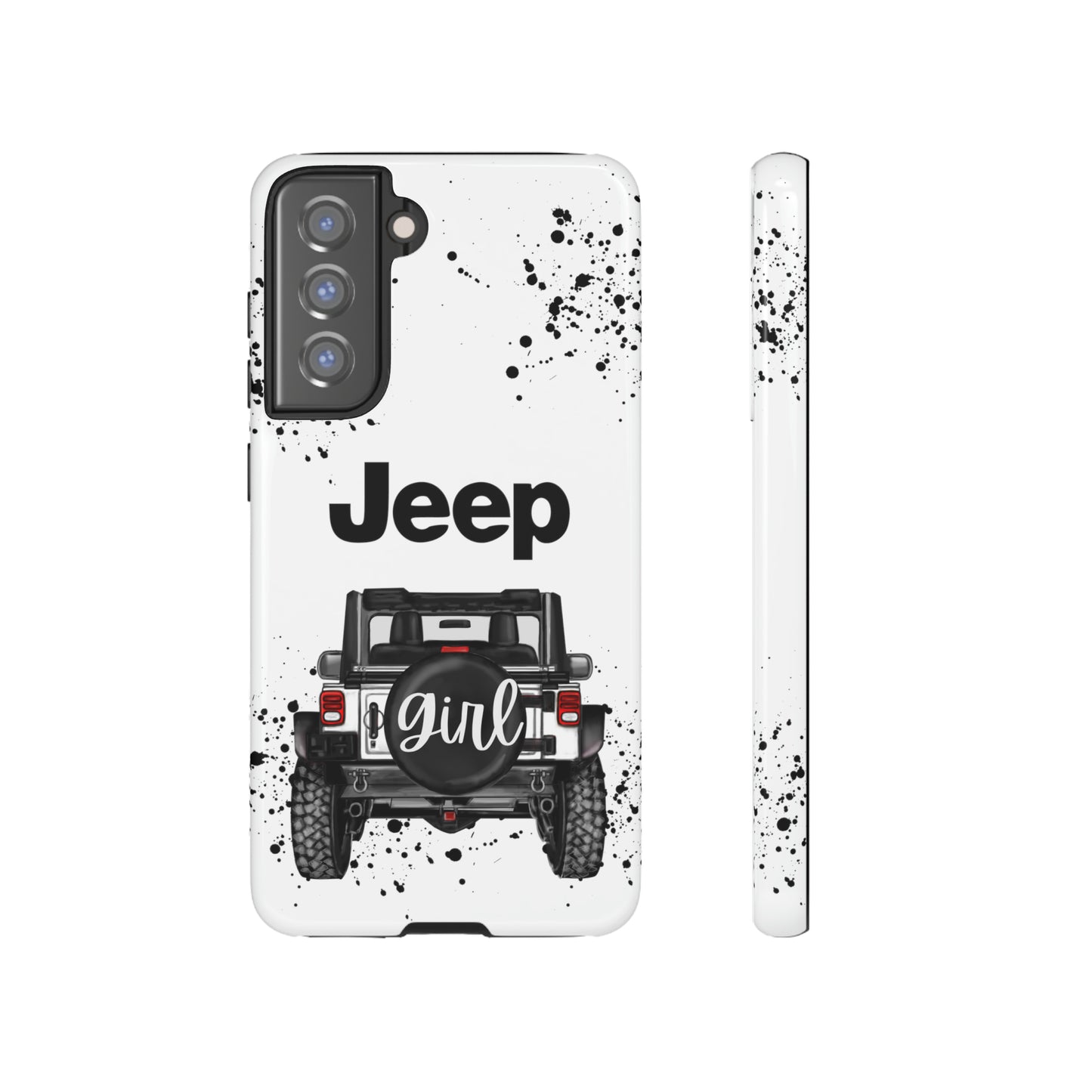 Off Road Girl White Protective Case for Iphone, Google and Samsung Phones