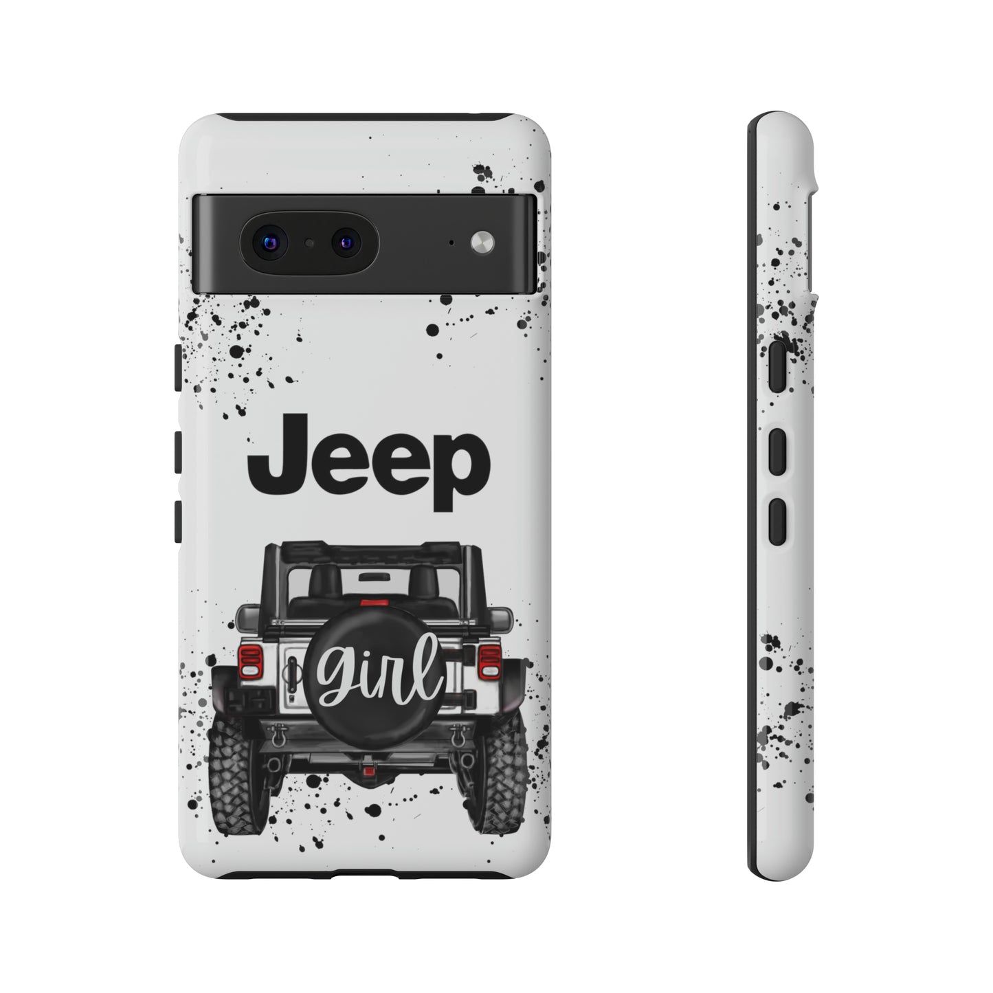 Off Road Girl White Protective Case for Iphone, Google and Samsung Phones