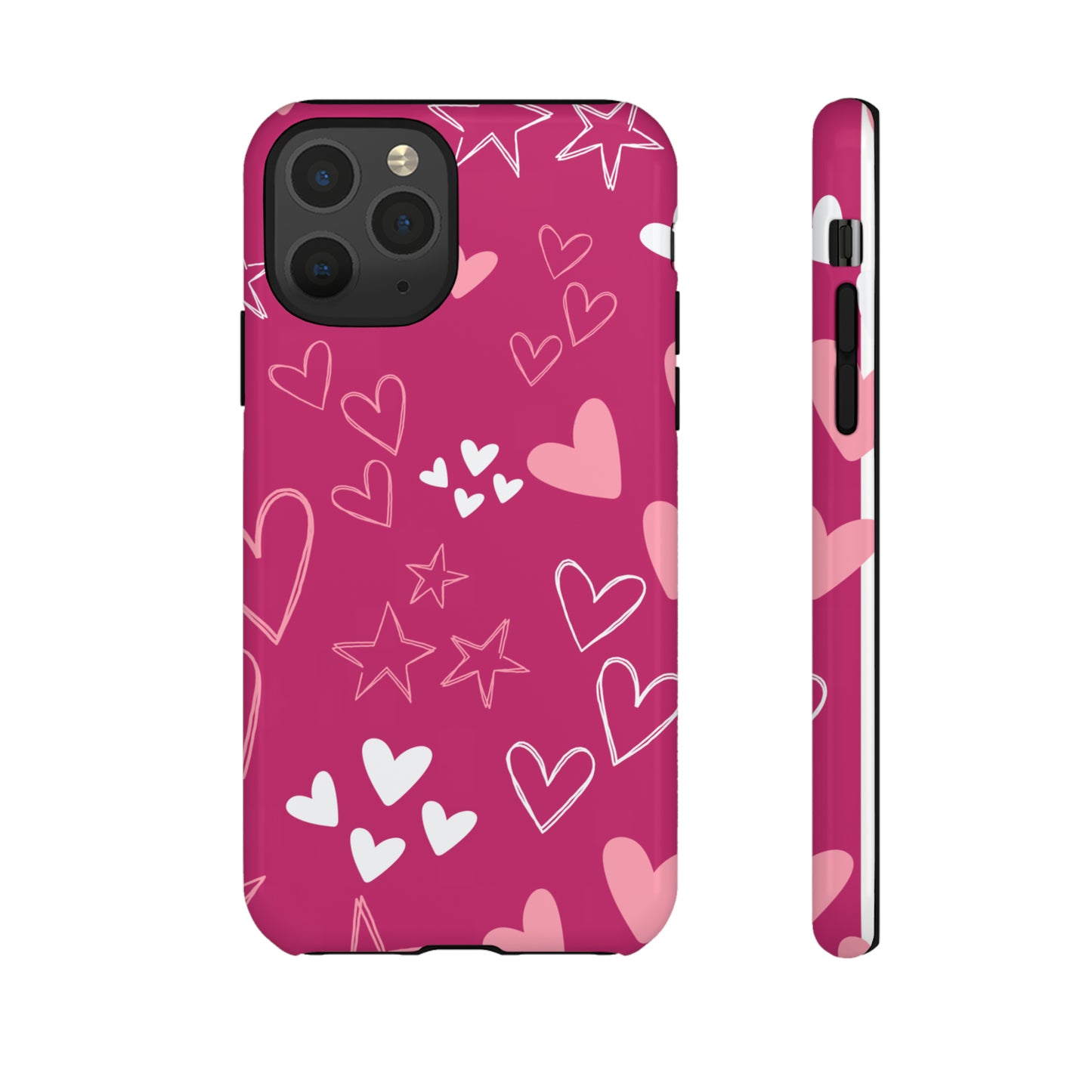 Heart and Stars Protective Case for Google, IPhone and Samsung phones