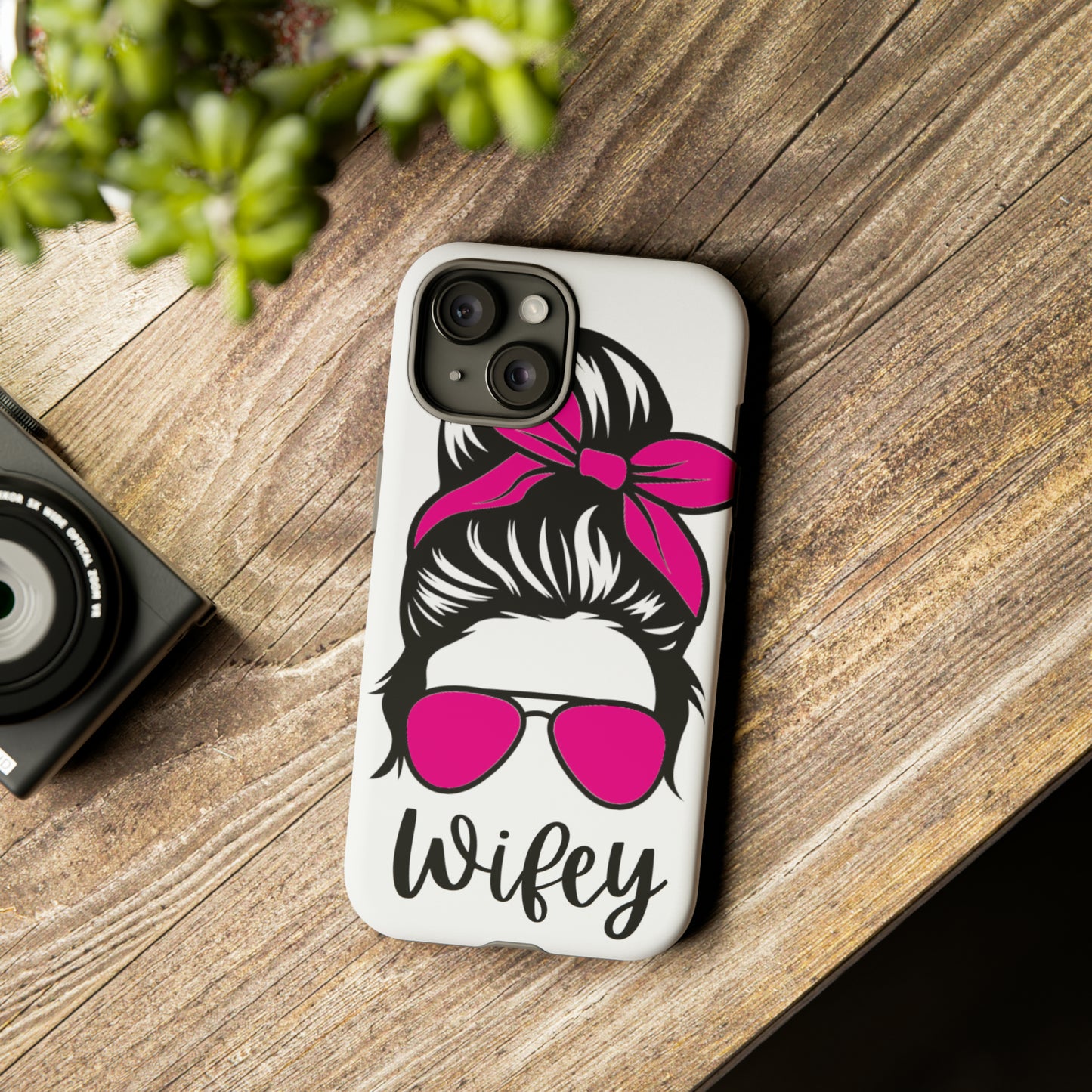 Pink Wifey Protective Case for IPhone, Samsung and Google