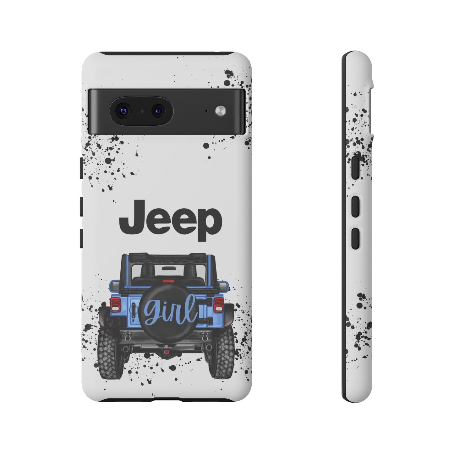 Off Road Girl Light Blue Protective Case for Iphone, Google and Samsung Phones