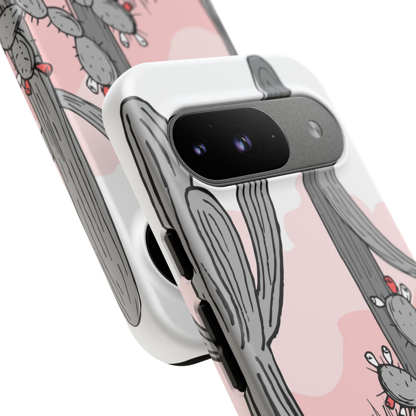 Pastel Cactus Sunset Protective Phone Case