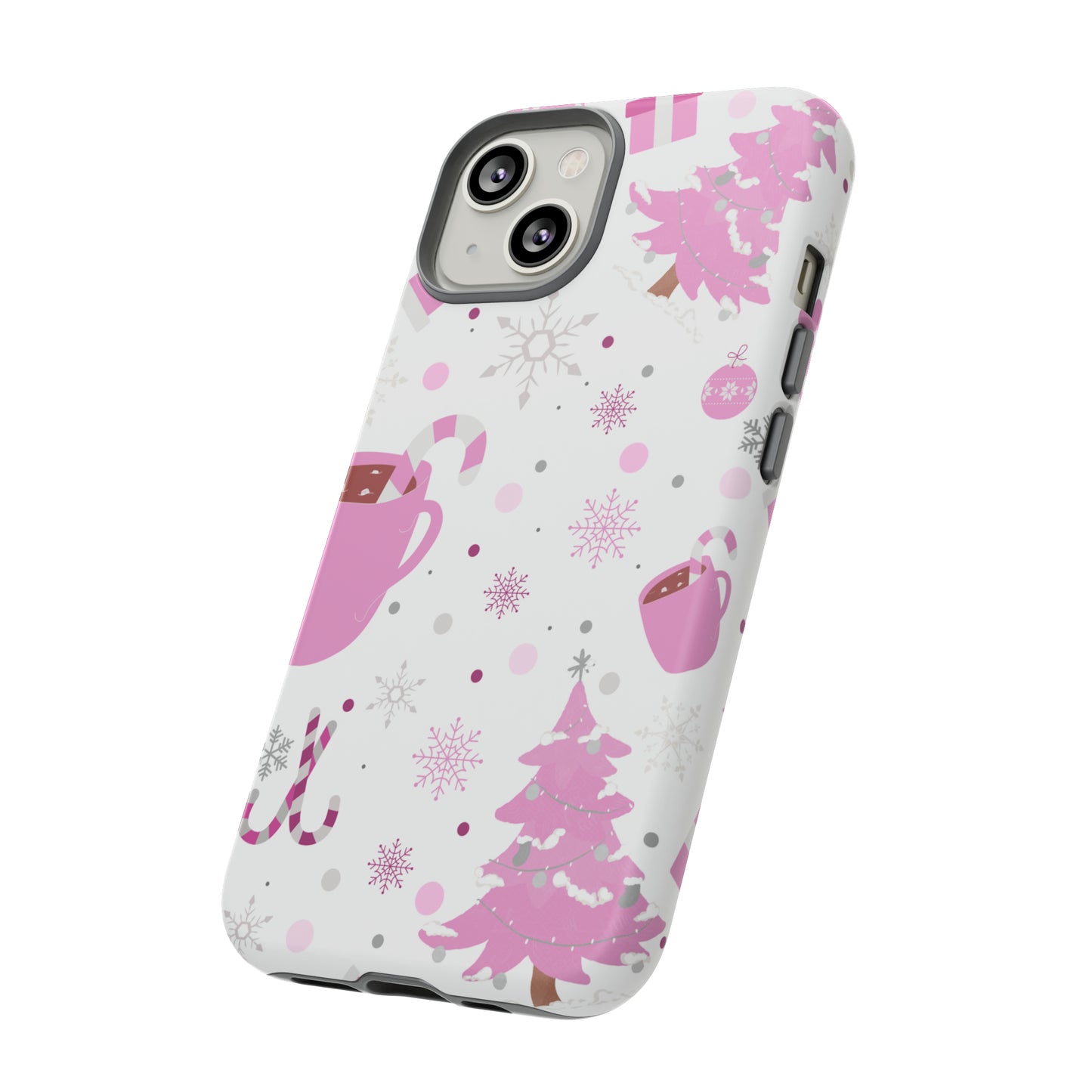 Pink Christmas Protective Case for Iphone, Samsung and