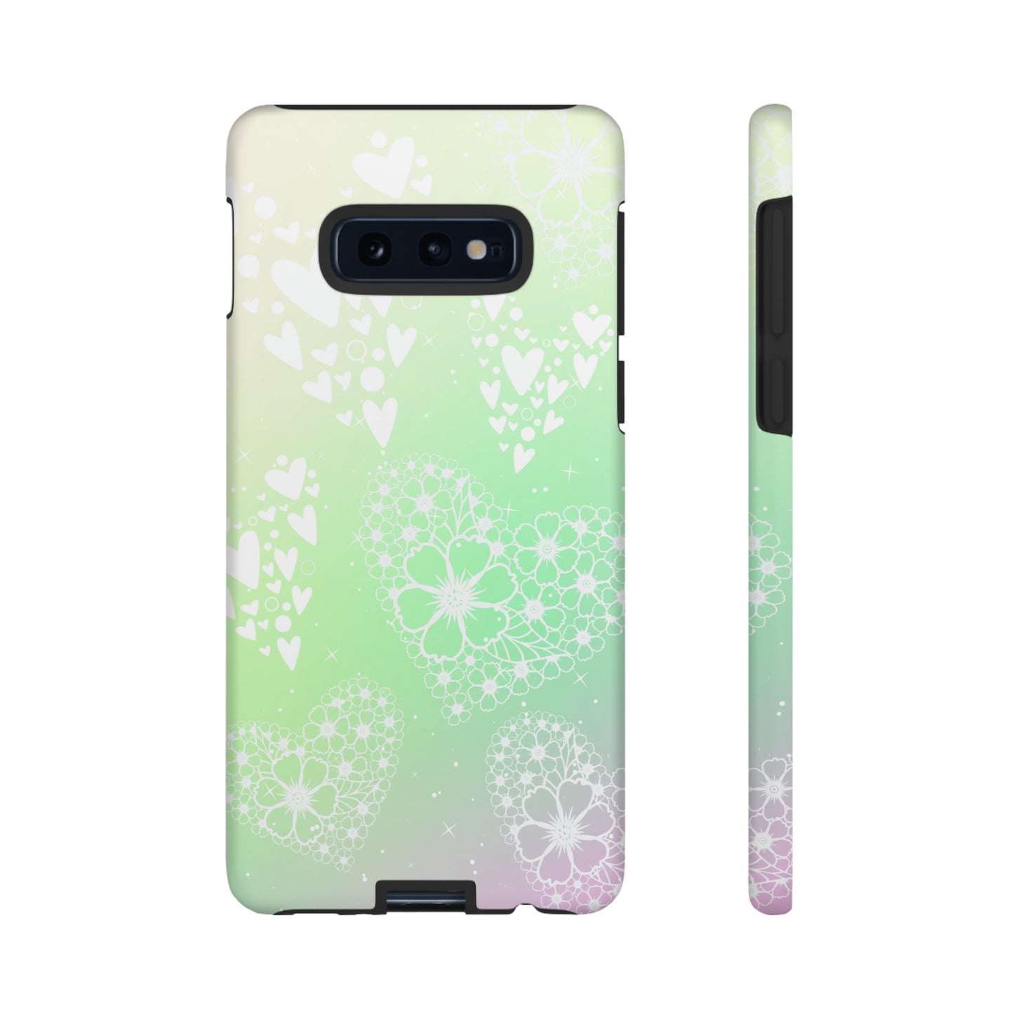 Pastel Heart Ombre Protective Case for Iphone, Google and Samsung