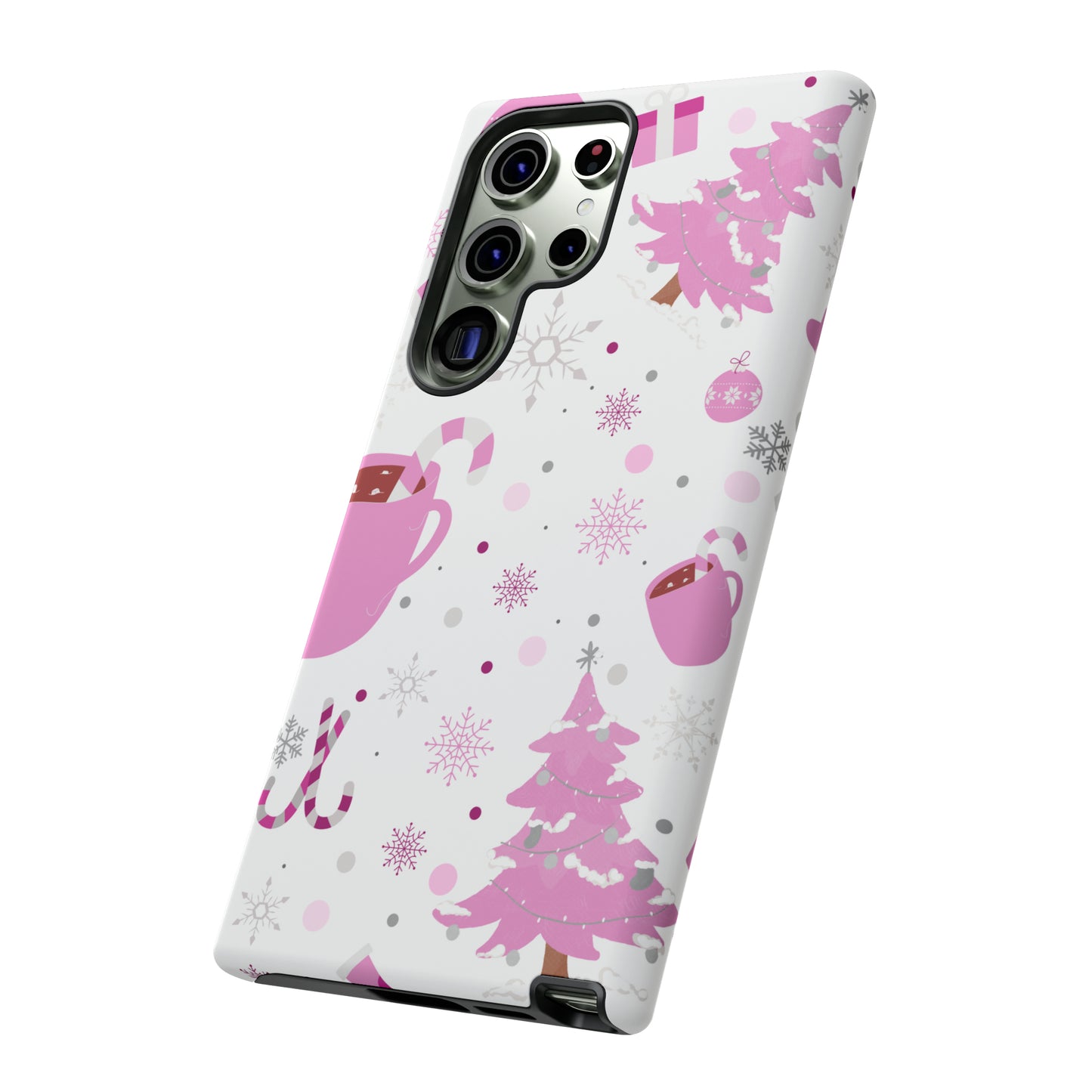 Pink Christmas Protective Case for Iphone, Samsung and