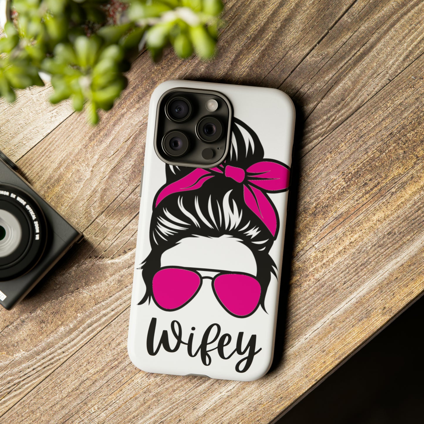 Pink Wifey Protective Case for IPhone, Samsung and Google