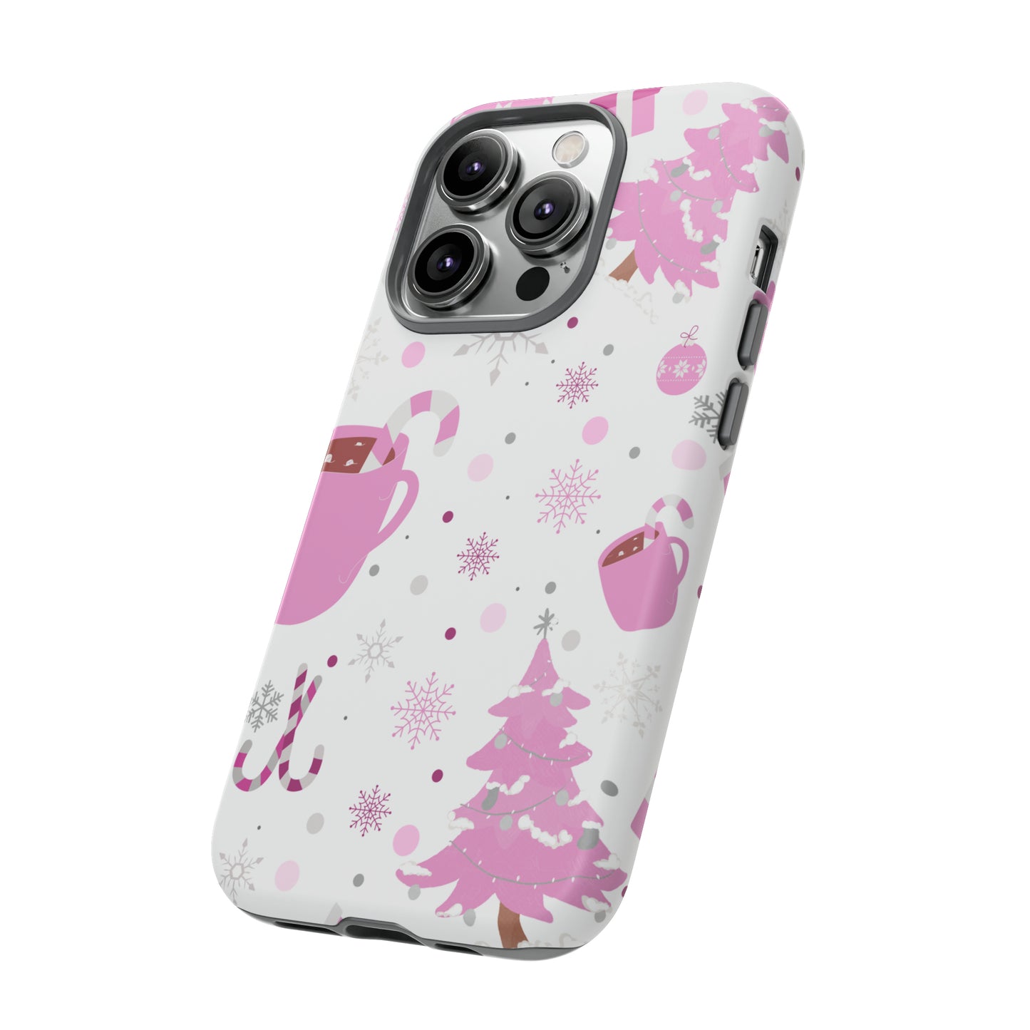 Pink Christmas Protective Case for Iphone, Samsung and