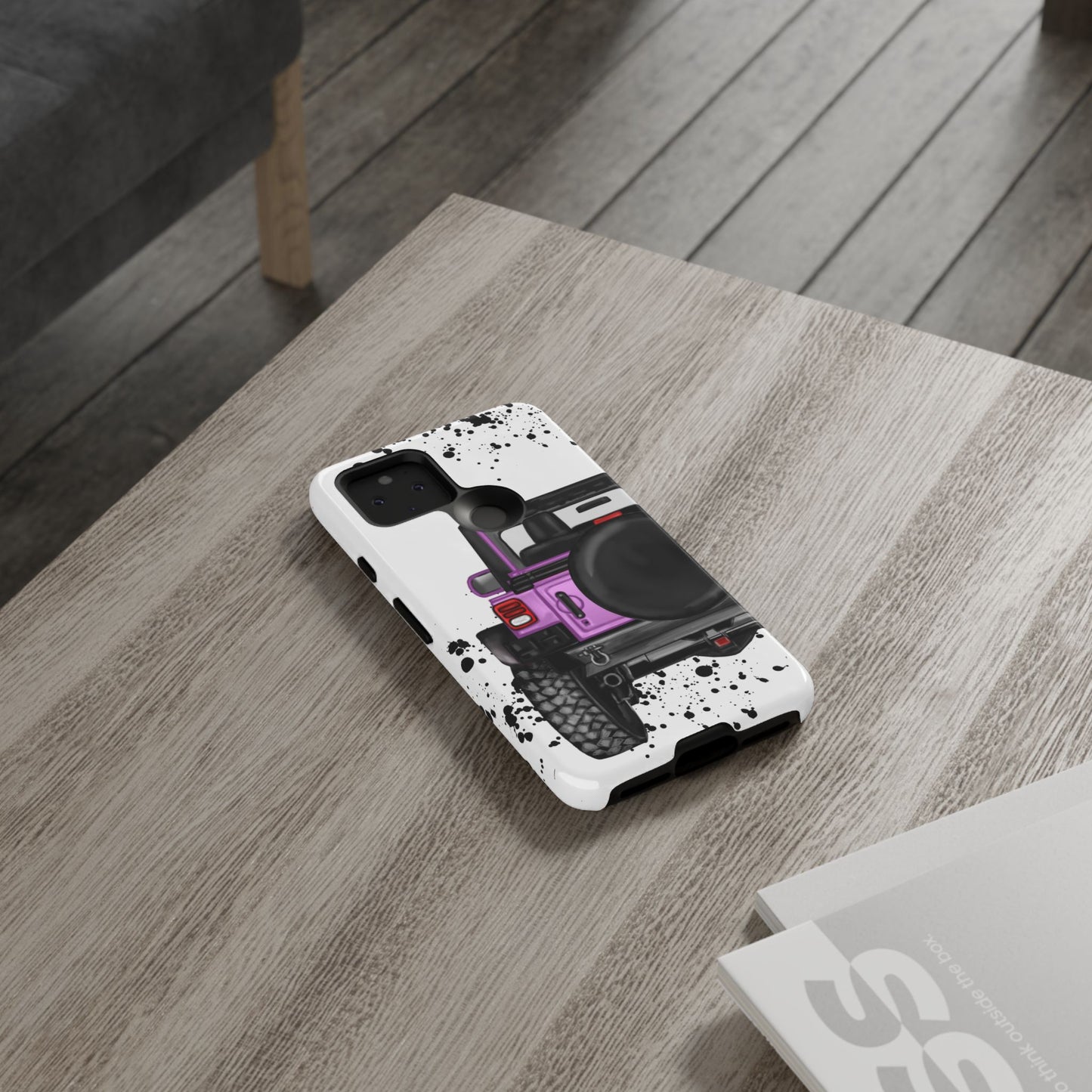 Off Road Life Charcoal Pink/Light Purple Protective Case for Iphone, Google and Samsung