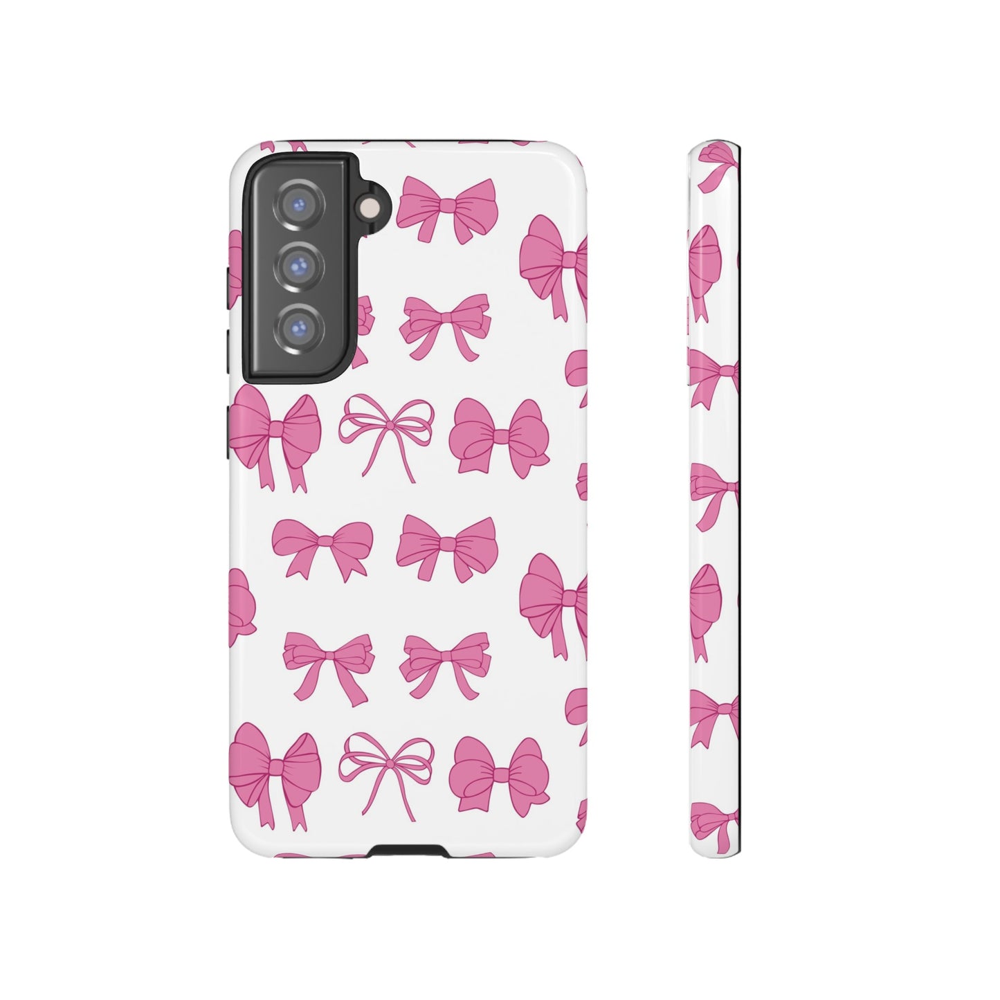 Pink Bows Protective Phone Case for Iphone, Samsung and Google Phones