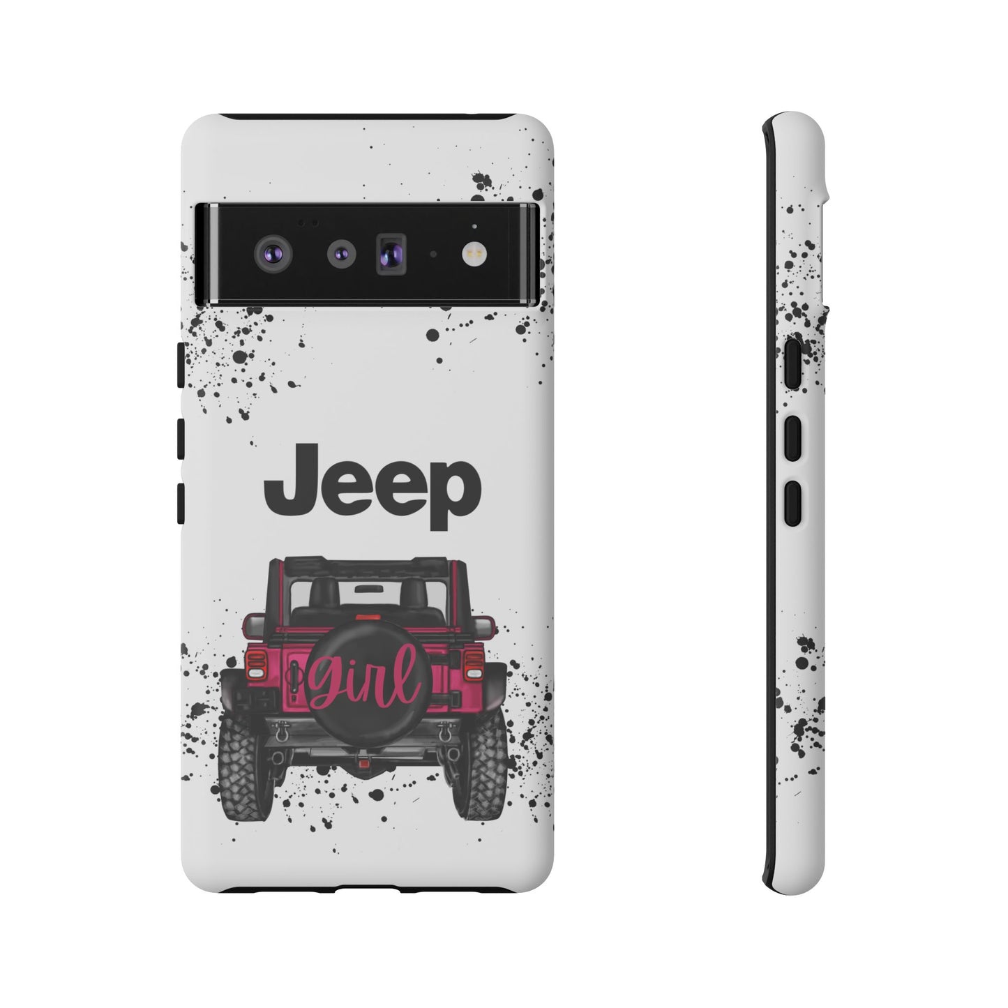 Off Road Girl Red Protective Case for Iphone, Google and Samsung Phones