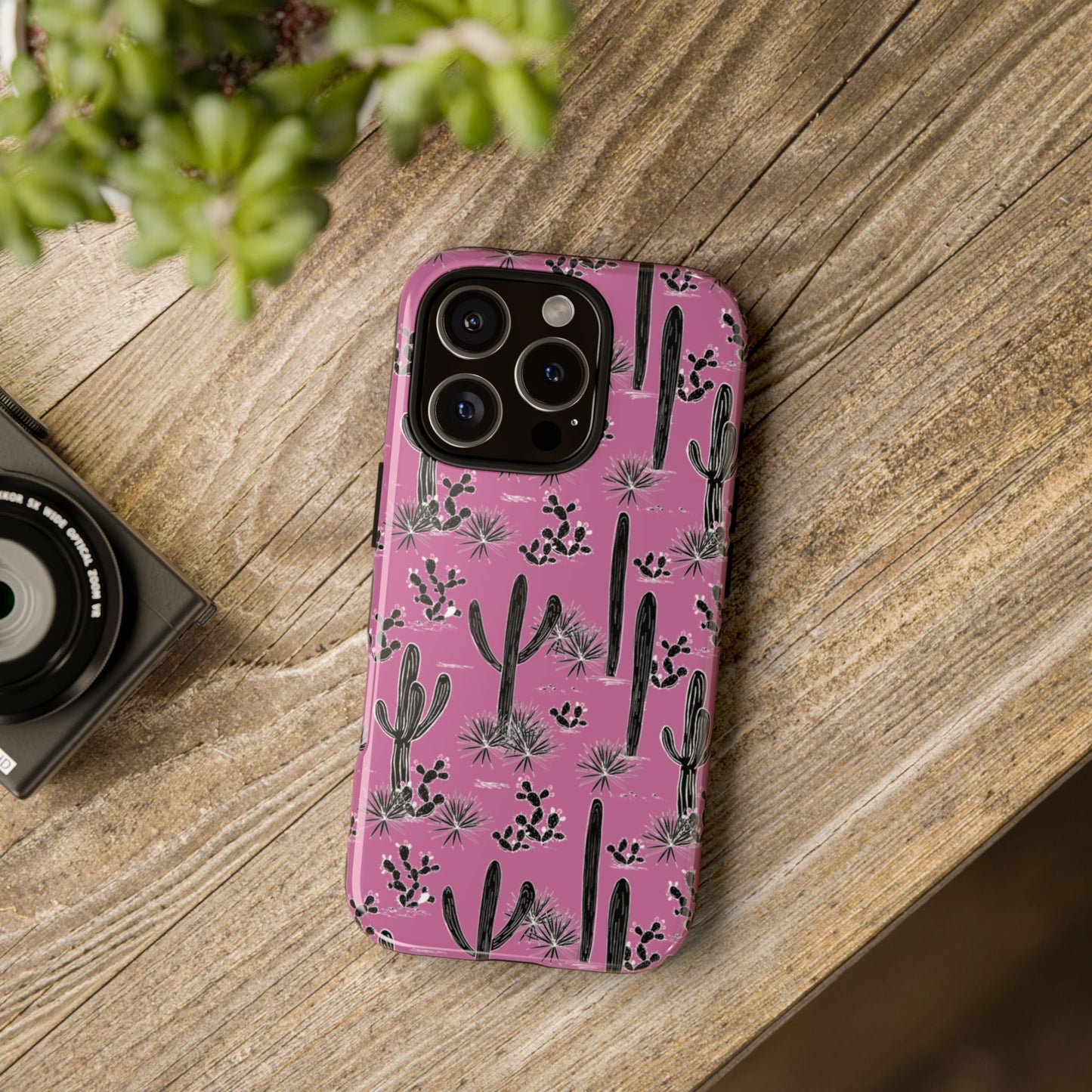Pink Cactus Love Phone Case