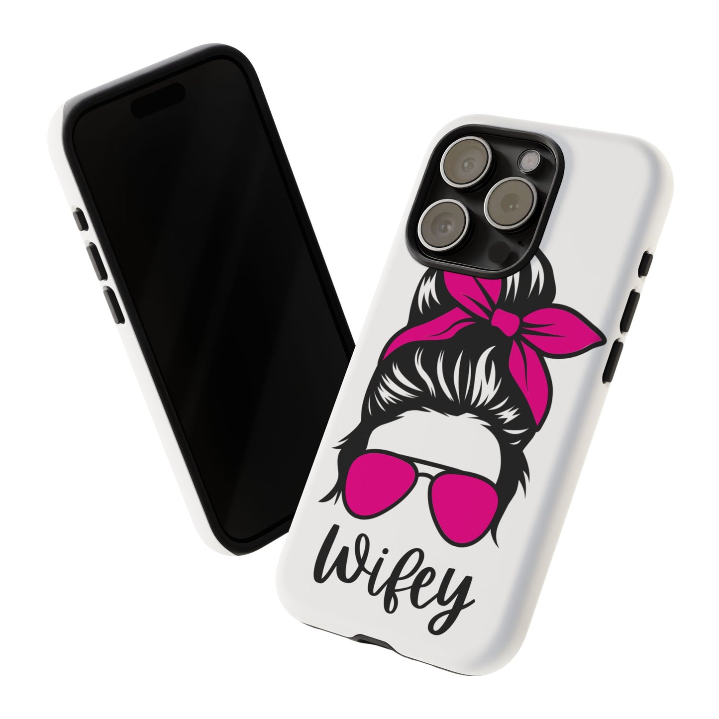 Pink Wifey Protective Case for IPhone, Samsung and Google