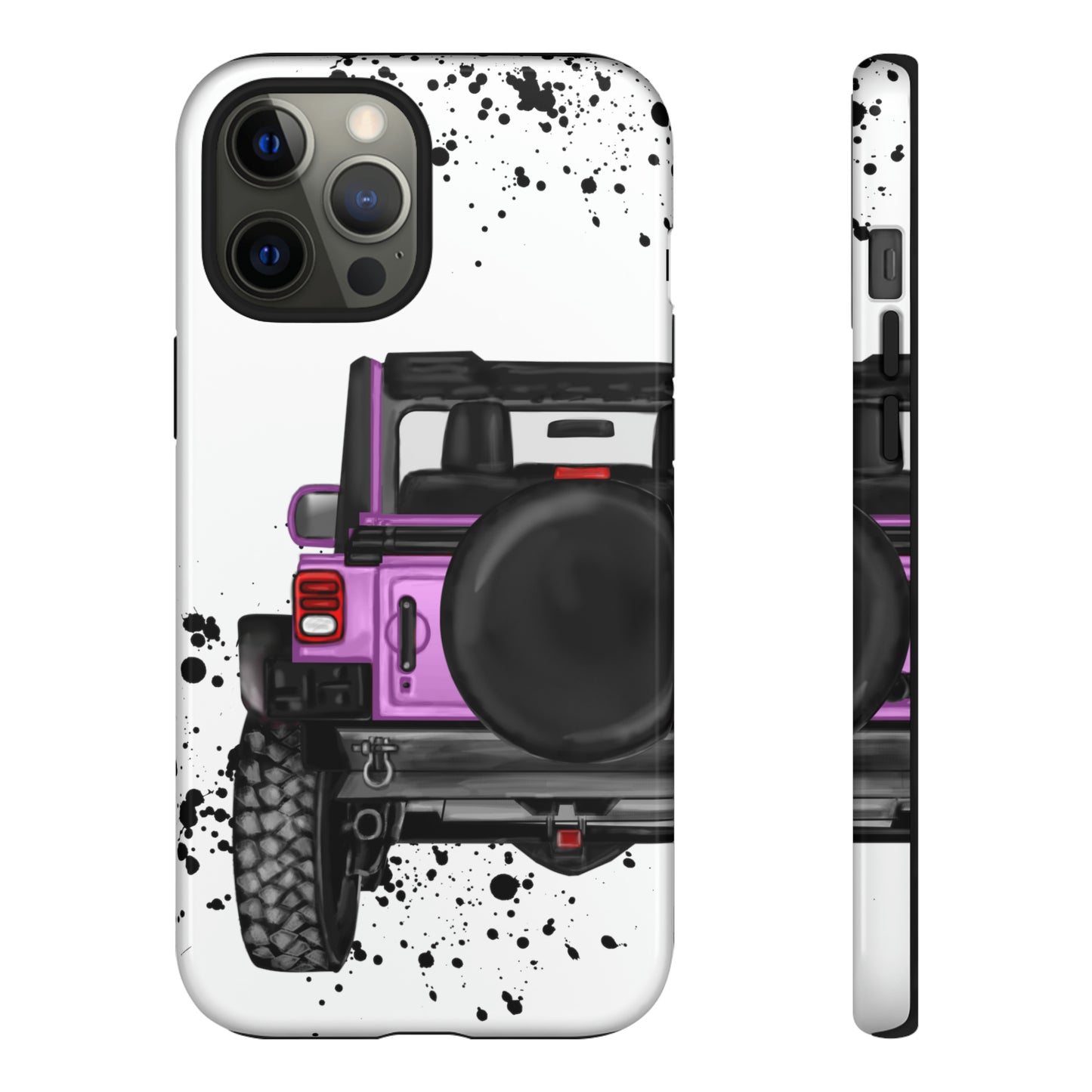 Off Road Life Charcoal Pink/Light Purple Protective Case for Iphone, Google and Samsung