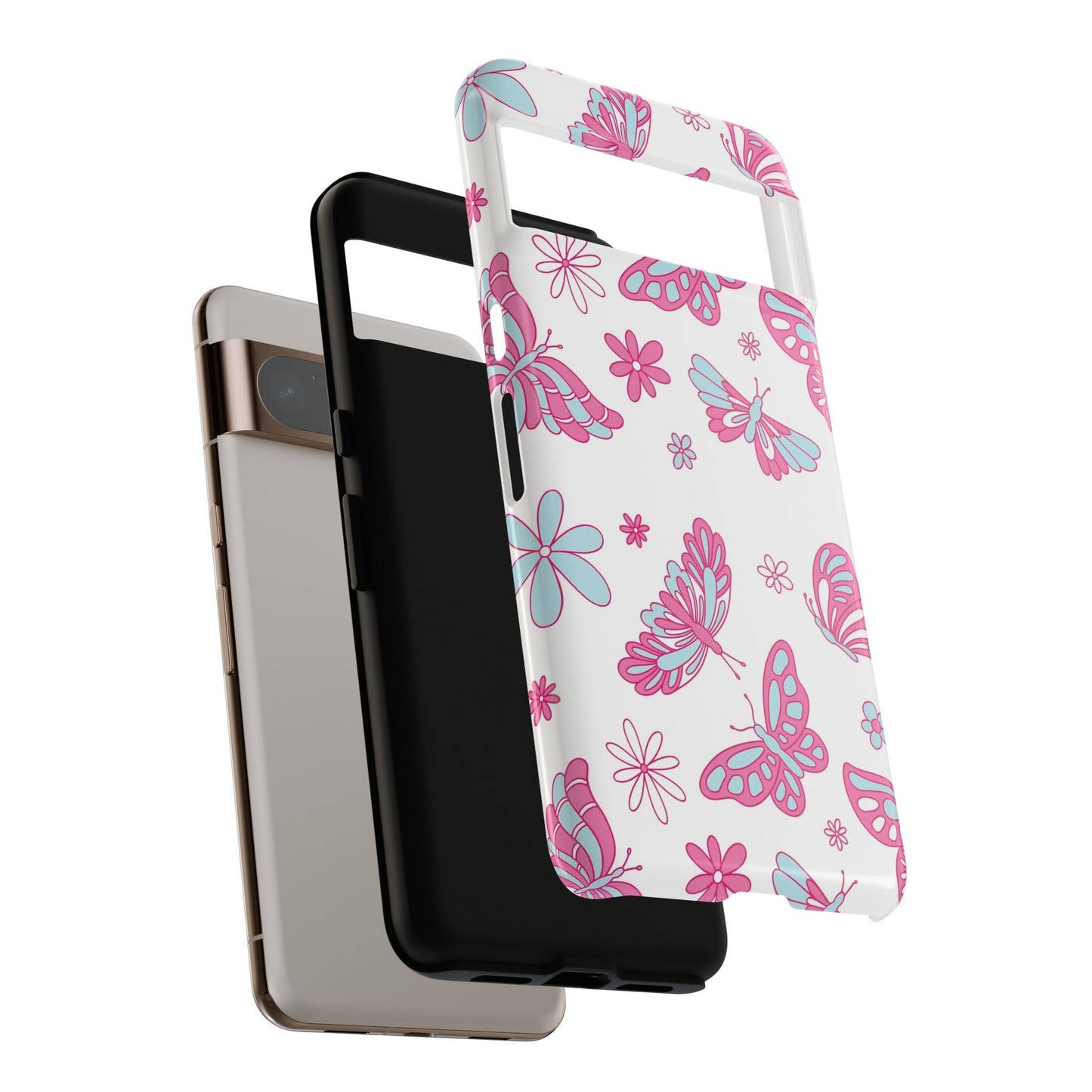 Pastel Butterflies Protective Phone Case