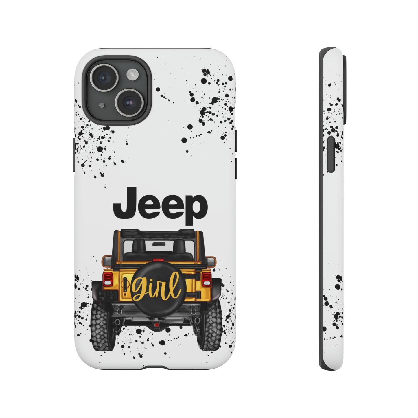 Off Road Girl Yellow Protective Case for Iphone, Google and Samsung Phones