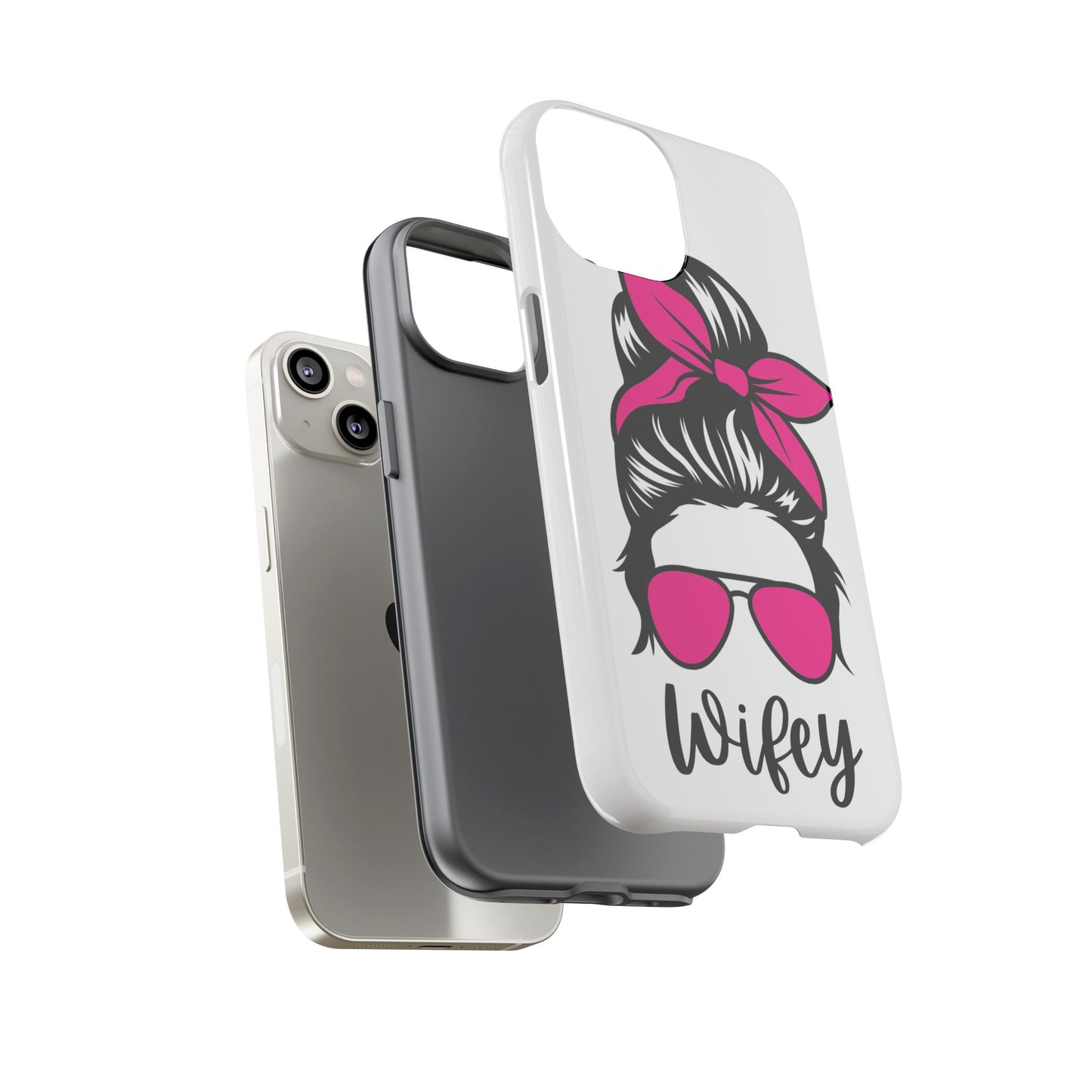 Pink Wifey Protective Case for IPhone, Samsung and Google