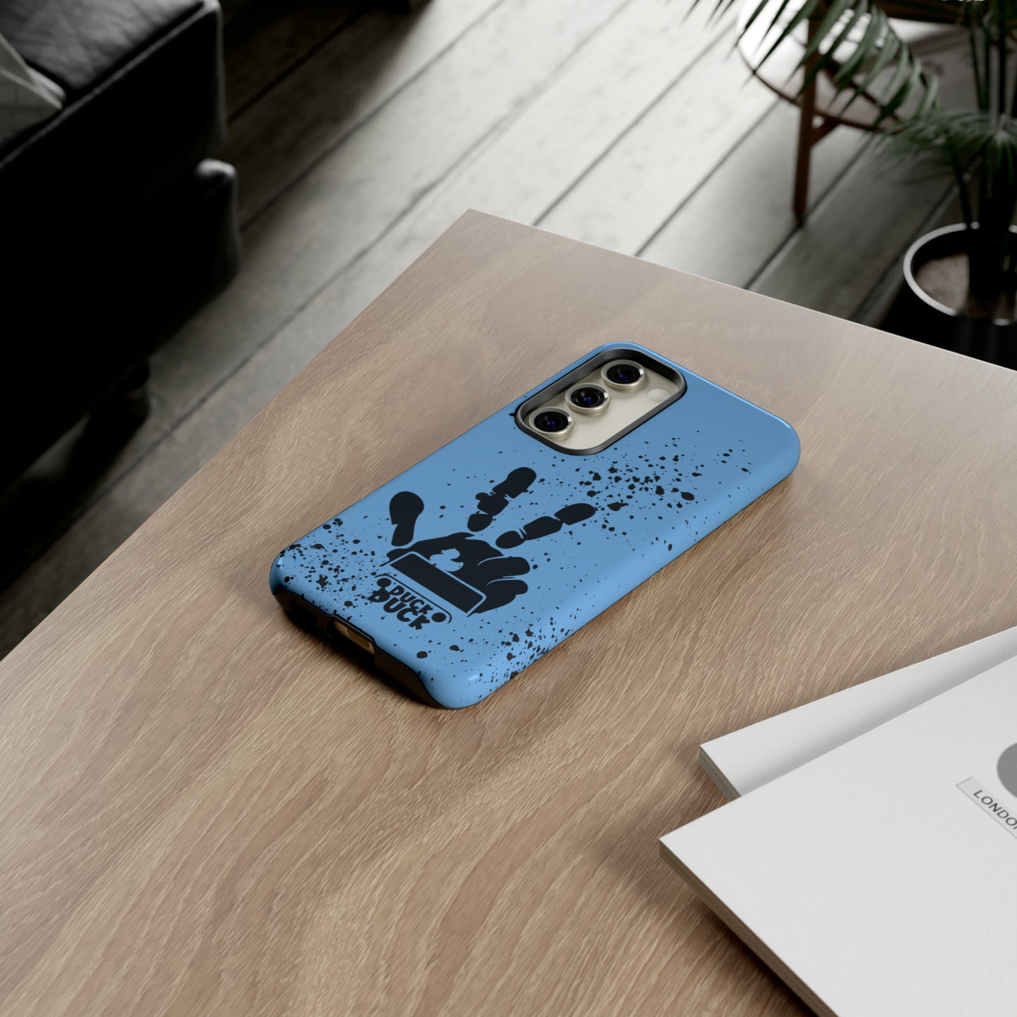 Duck Duck Blue Protective Phone Case for IPhone, Samsung and Google Phones