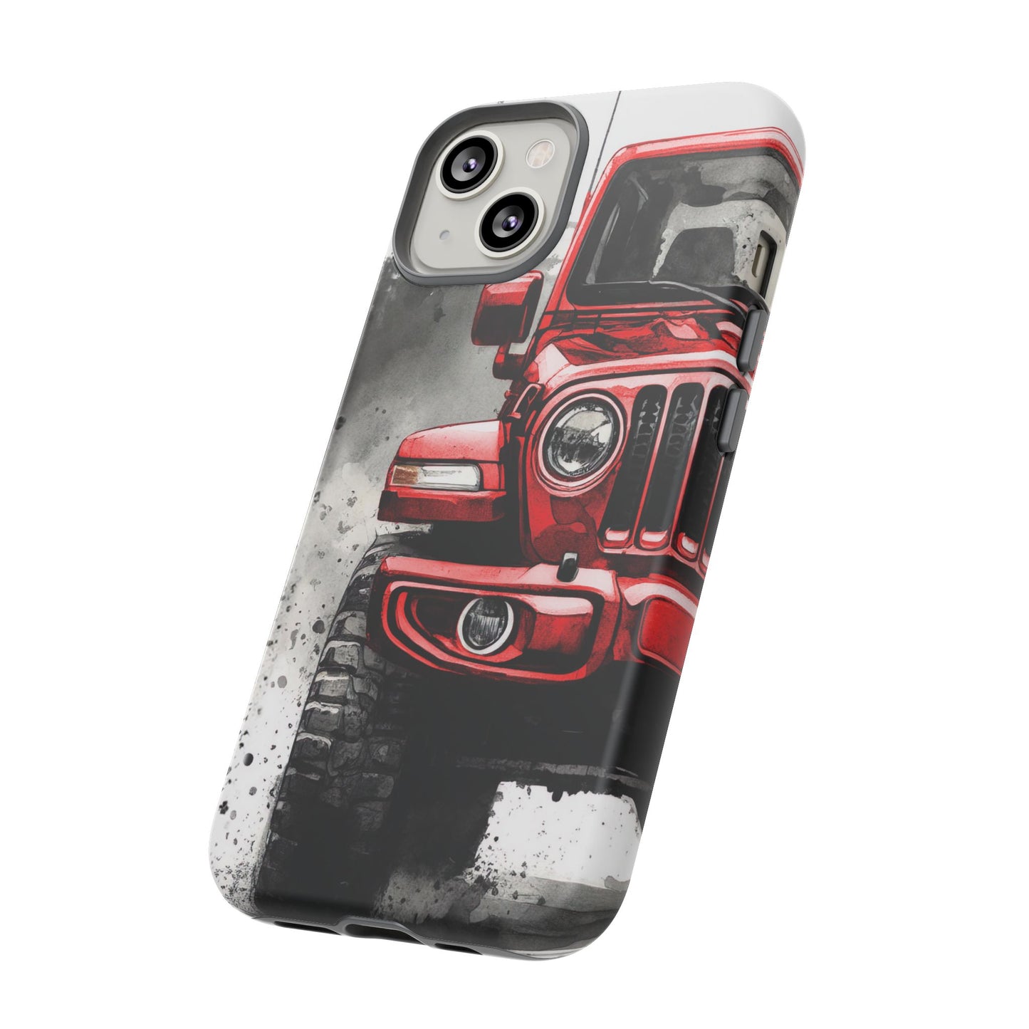 Off Road Love Red Wrangler Protective Phone Case for Iphone, Samsung and Google Phones