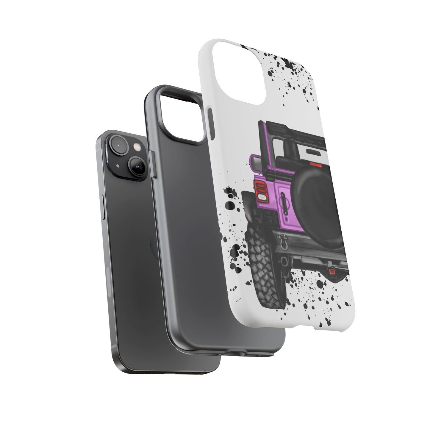 Off Road Life Pink/Light Purple Protective Case for Iphone, Google and Samsung