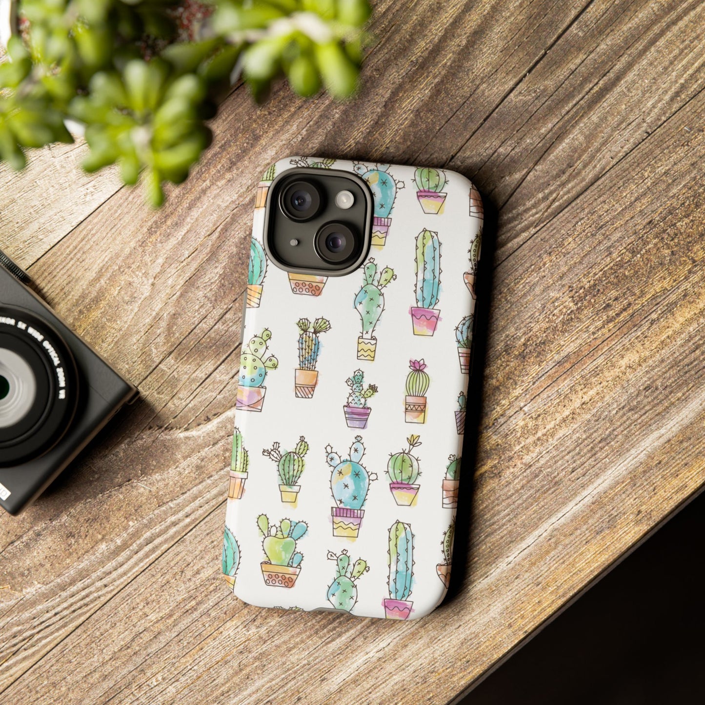 Pastel Cactus Love Phone Case