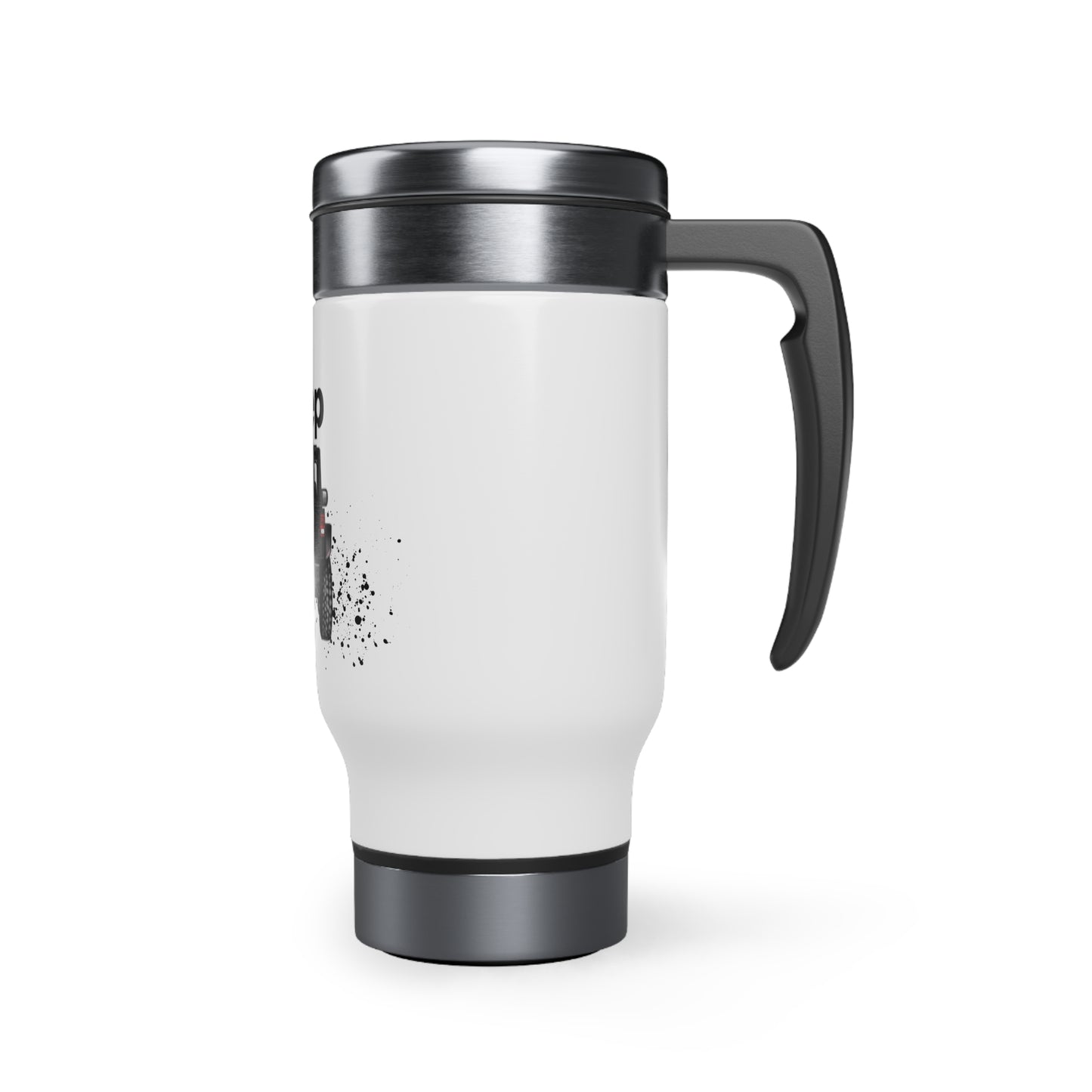 Off Road Girl Stainless Steel Travel Mug with Handle, 14oz